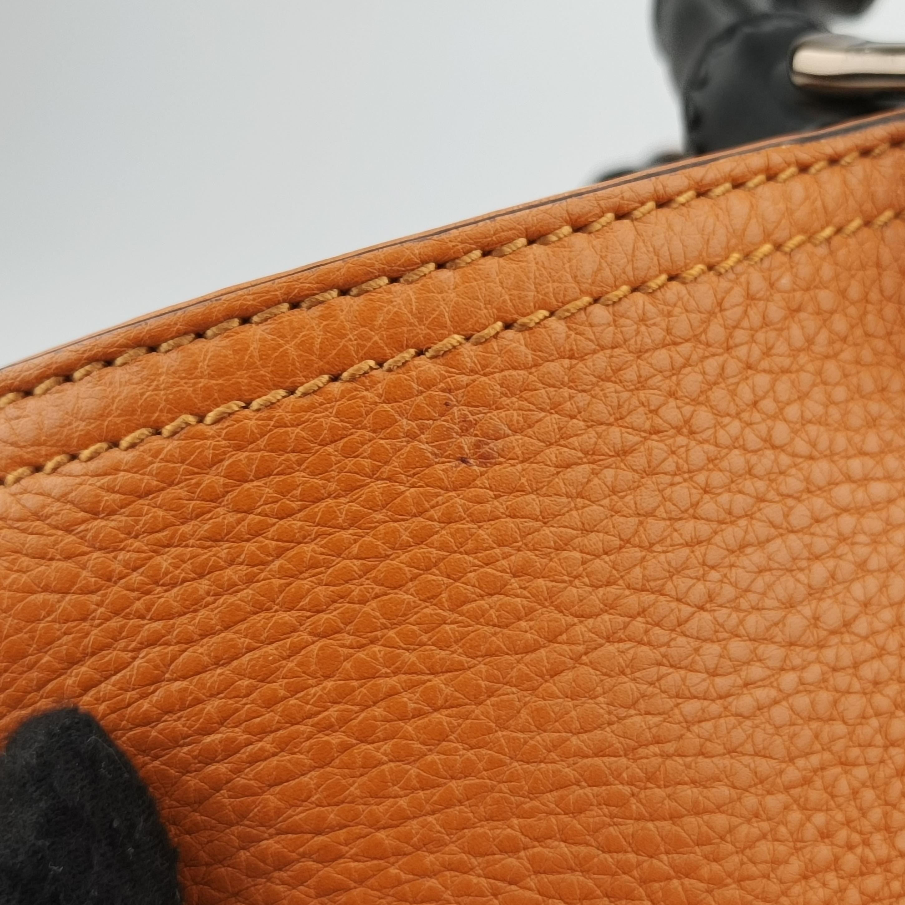 Bamboo Shopper Orange Leather 323660 I015887690バンブーショッパー オレンジ レザー 323660 I015887690