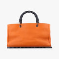 Bamboo Shopper Orange Leather 323660 I015887690バンブーショッパー オレンジ レザー 323660 I015887690