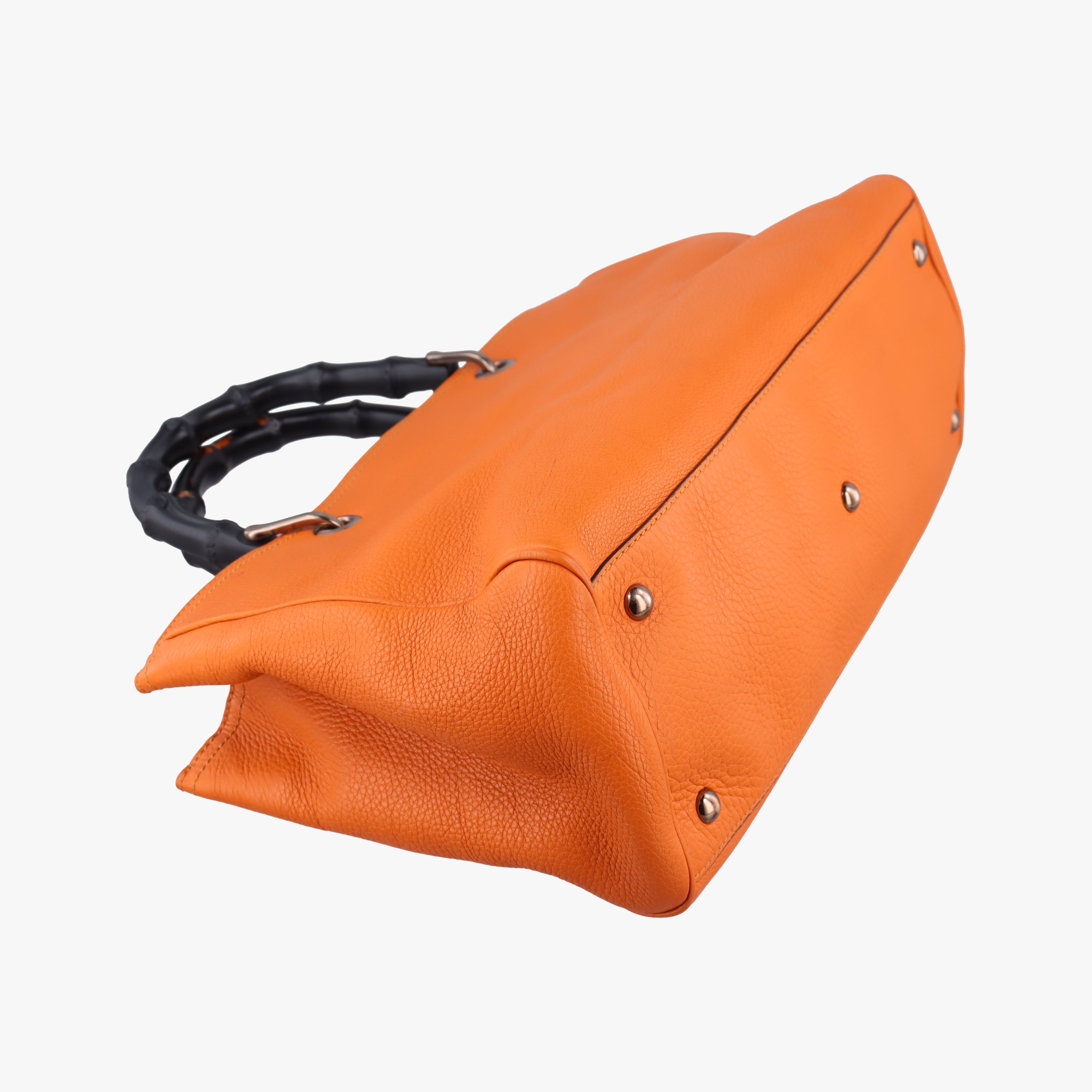 Bamboo Shopper Orange Leather 323660 I015887690バンブーショッパー オレンジ レザー 323660 I015887690