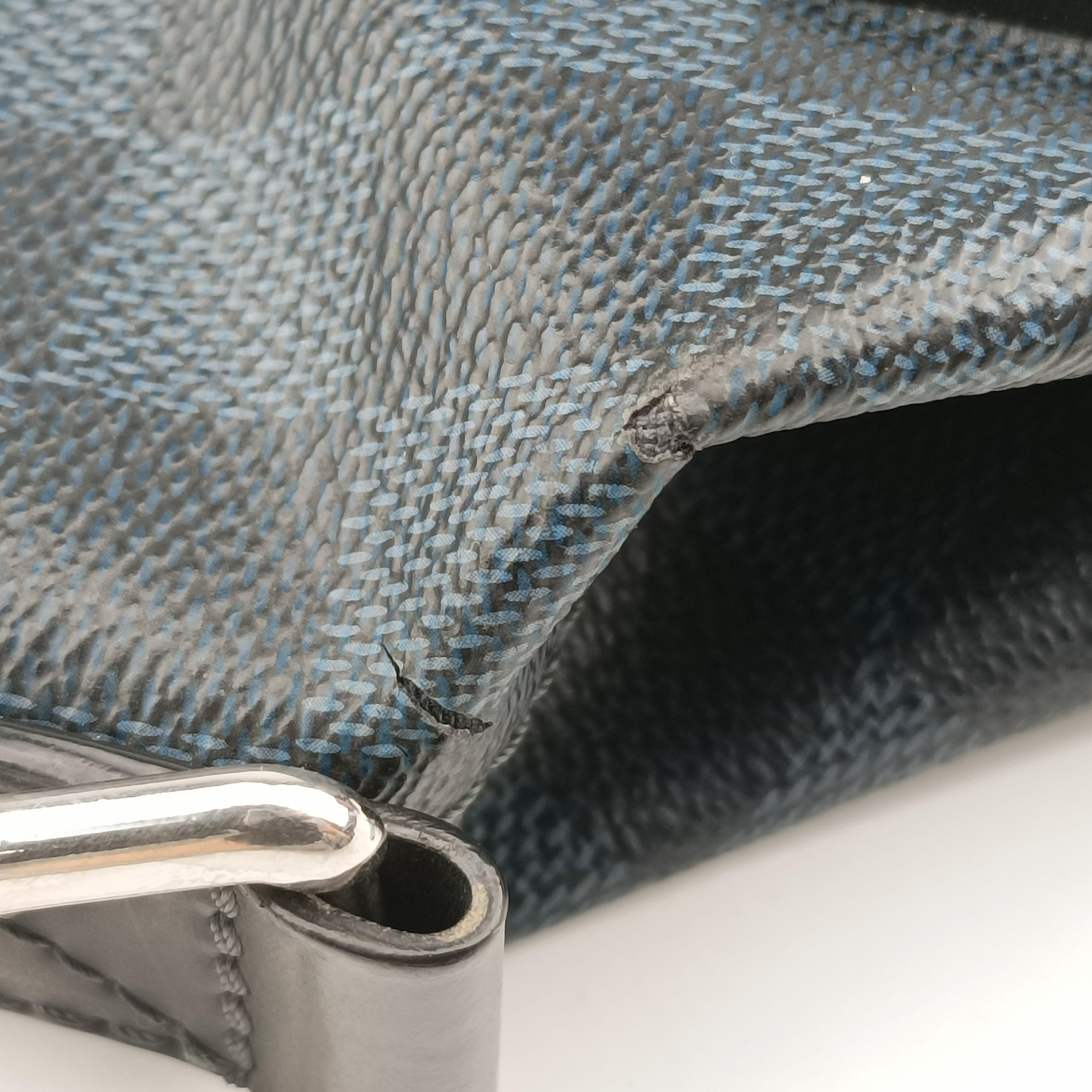 Messenger Greenwich Navy×Noir Damier Cobalt N41348 DR0144メッセンジャーグリニッジ ネイビー×ノワール ダミエ コバルト N41348 DR0144