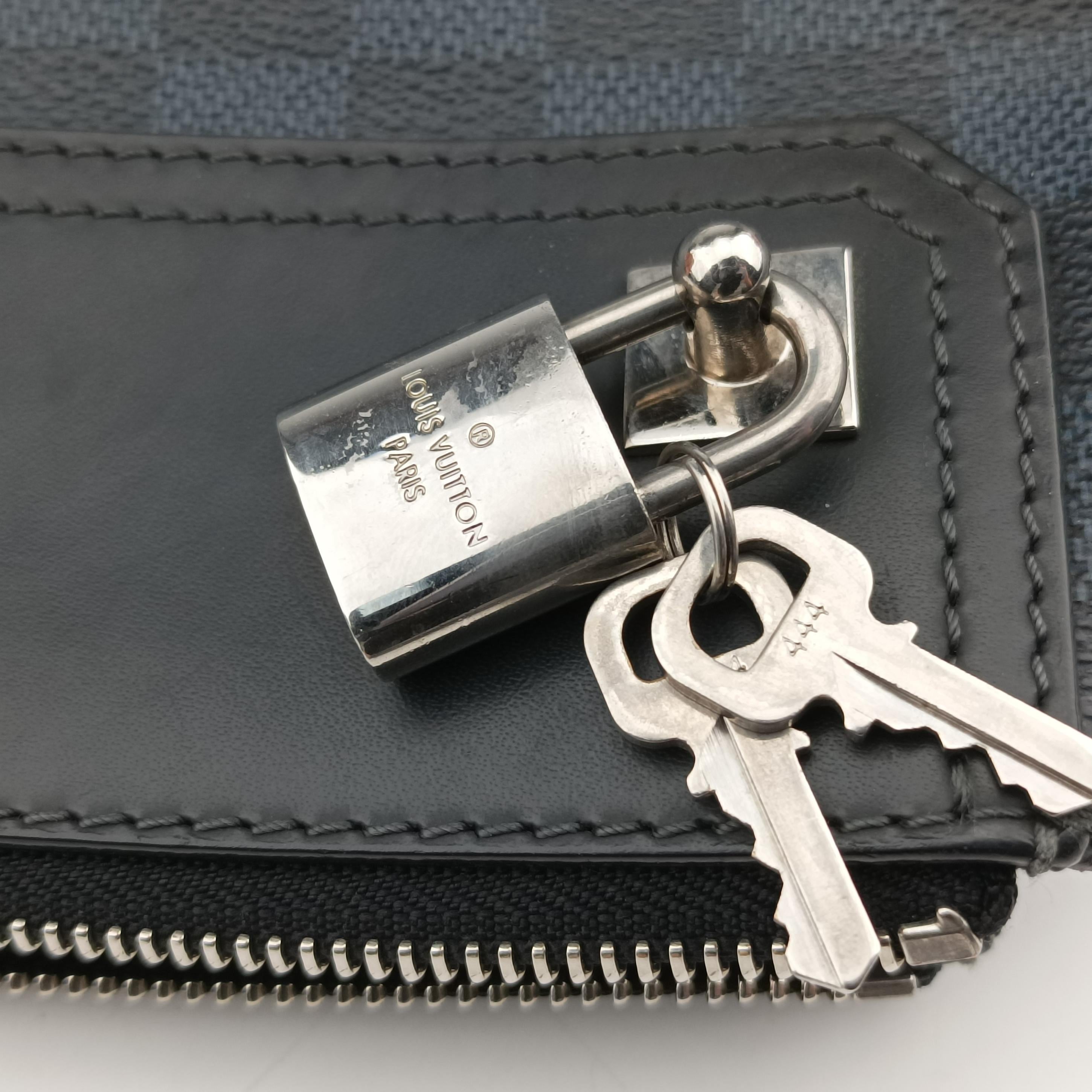 Messenger Greenwich Navy×Noir Damier Cobalt N41348 DR0144メッセンジャーグリニッジ ネイビー×ノワール ダミエ コバルト N41348 DR0144