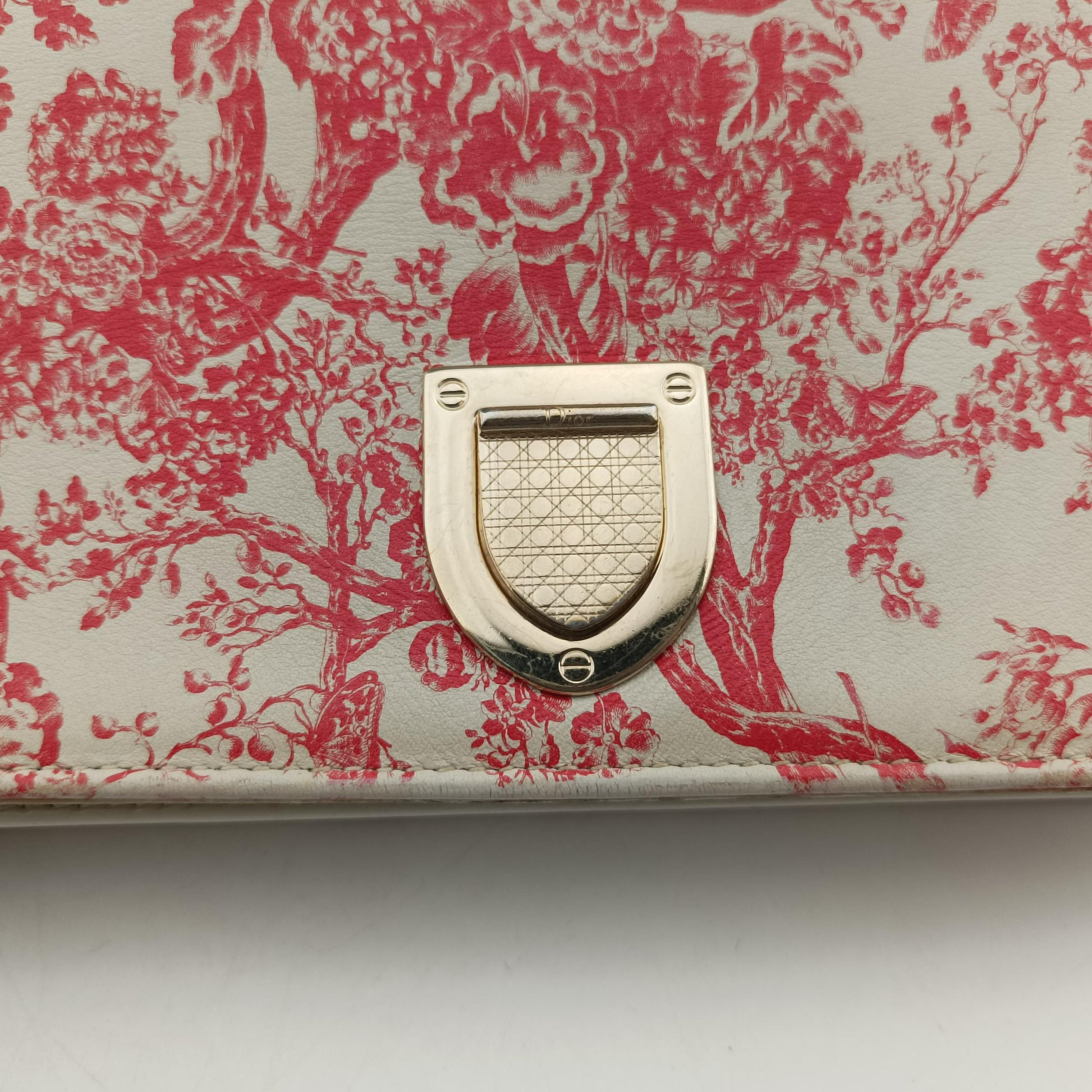 Diorama Wallet On Chain Pouch Red x White Leather 08-BO-1108ジオラマ ウォレット オン チェーン ポーチ レッド×ホワイト レザー 08-BO-1108