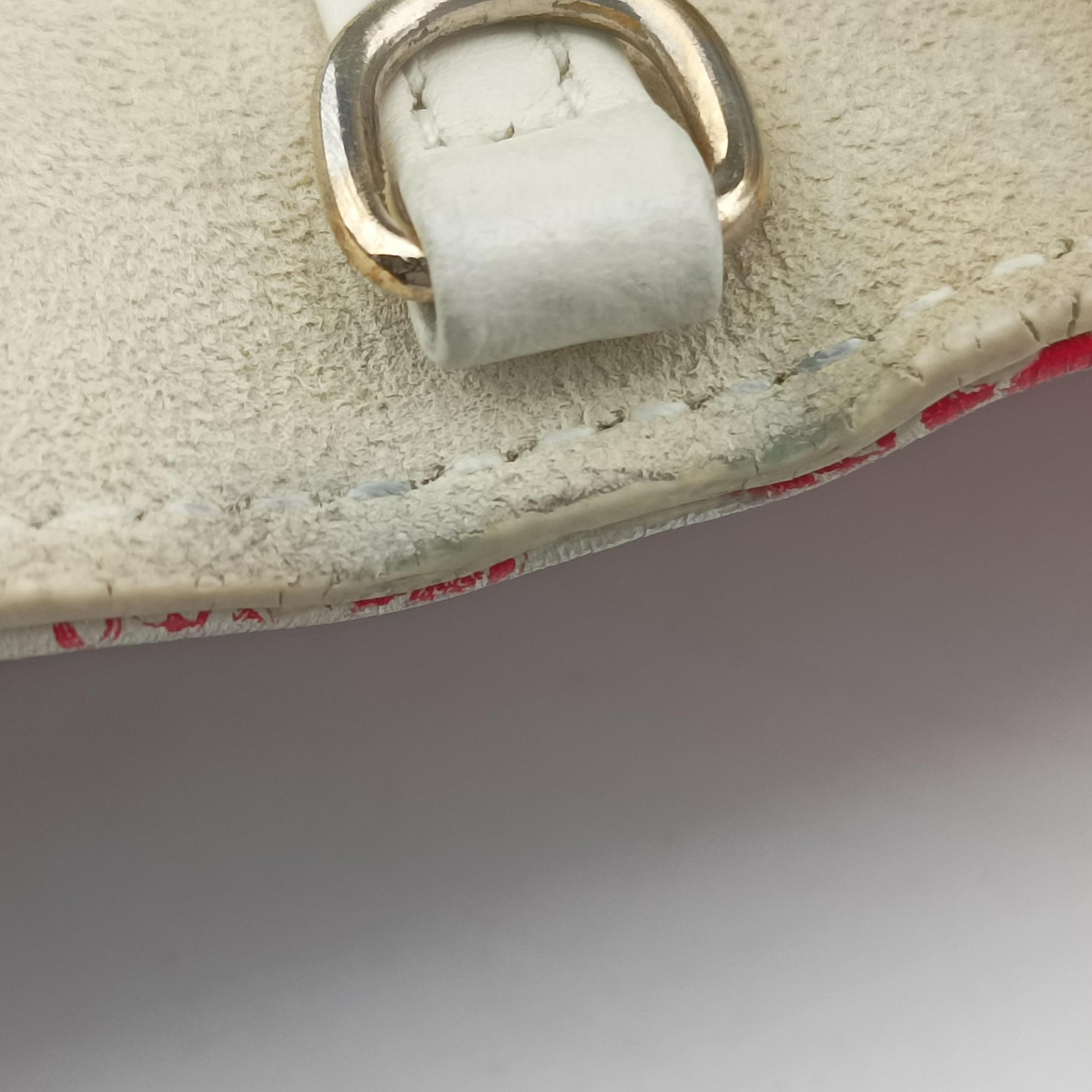 Diorama Wallet On Chain Pouch Red x White Leather 08-BO-1108ジオラマ ウォレット オン チェーン ポーチ レッド×ホワイト レザー 08-BO-1108