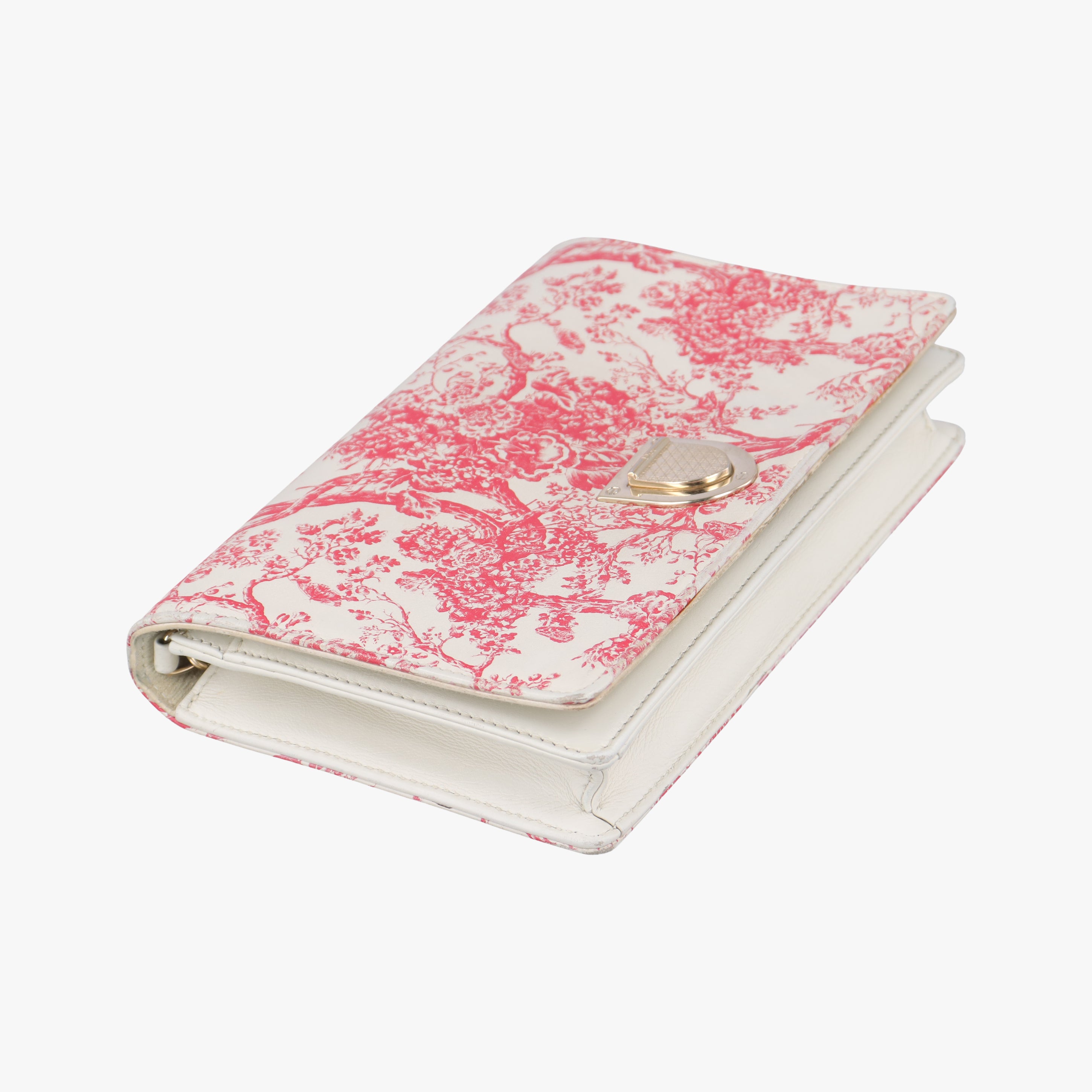 Diorama Wallet On Chain Pouch Red x White Leather 08-BO-1108ジオラマ ウォレット オン チェーン ポーチ レッド×ホワイト レザー 08-BO-1108