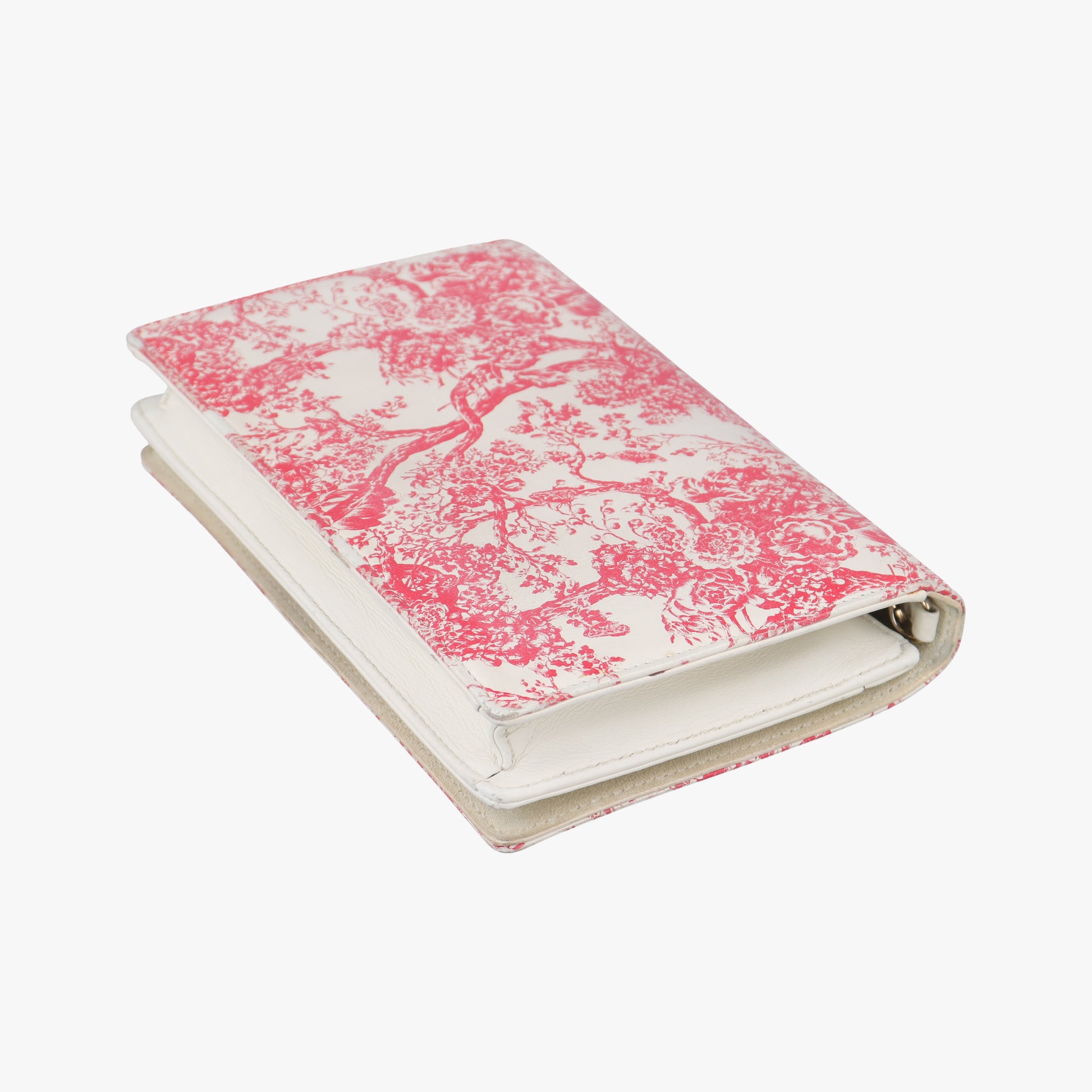 Diorama Wallet On Chain Pouch Red x White Leather 08-BO-1108ジオラマ ウォレット オン チェーン ポーチ レッド×ホワイト レザー 08-BO-1108