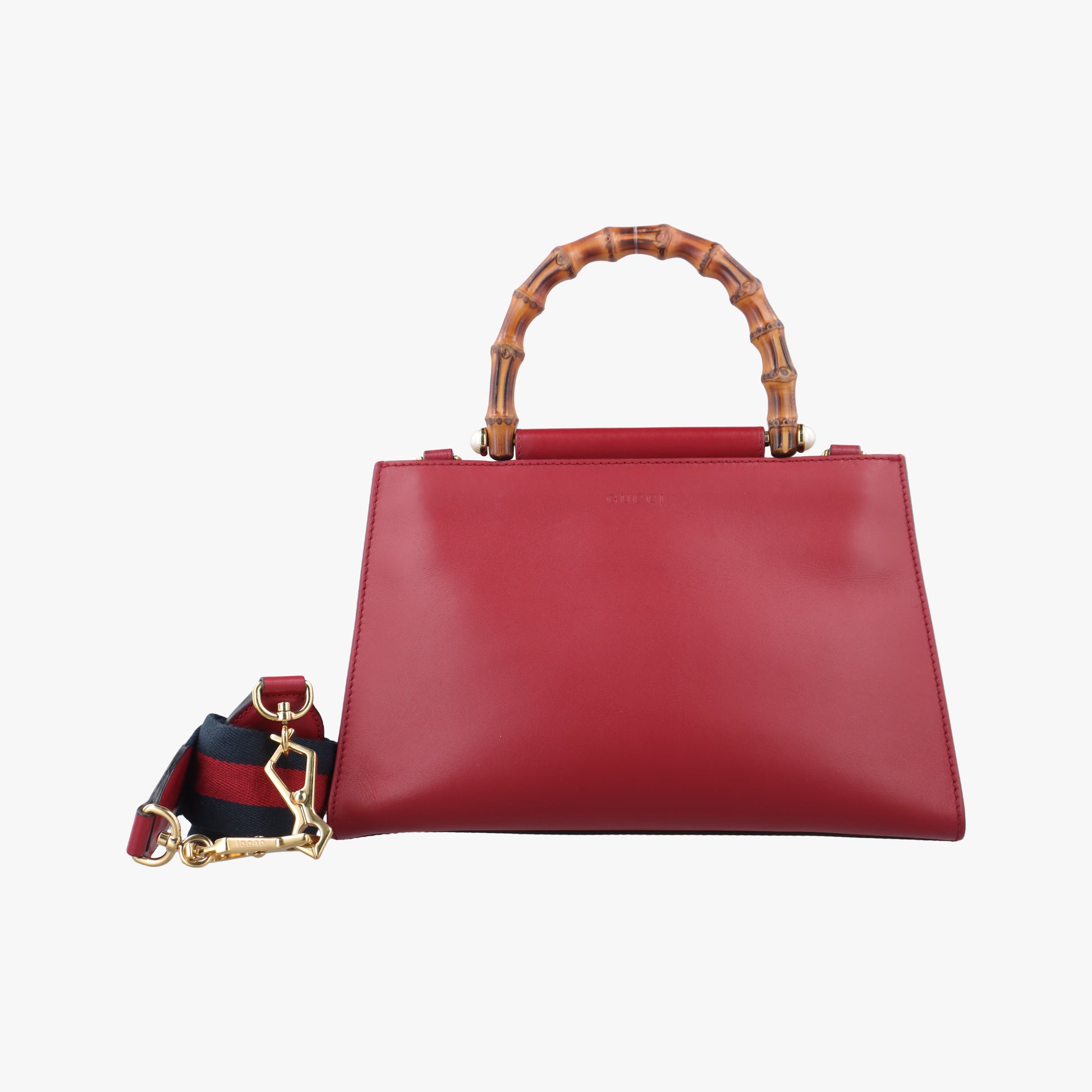 Bamboo Web Nymphaea Red Leather 459076 E020969622ニムフェア バンブー ウェブ レッド レザー 459076 E020969622