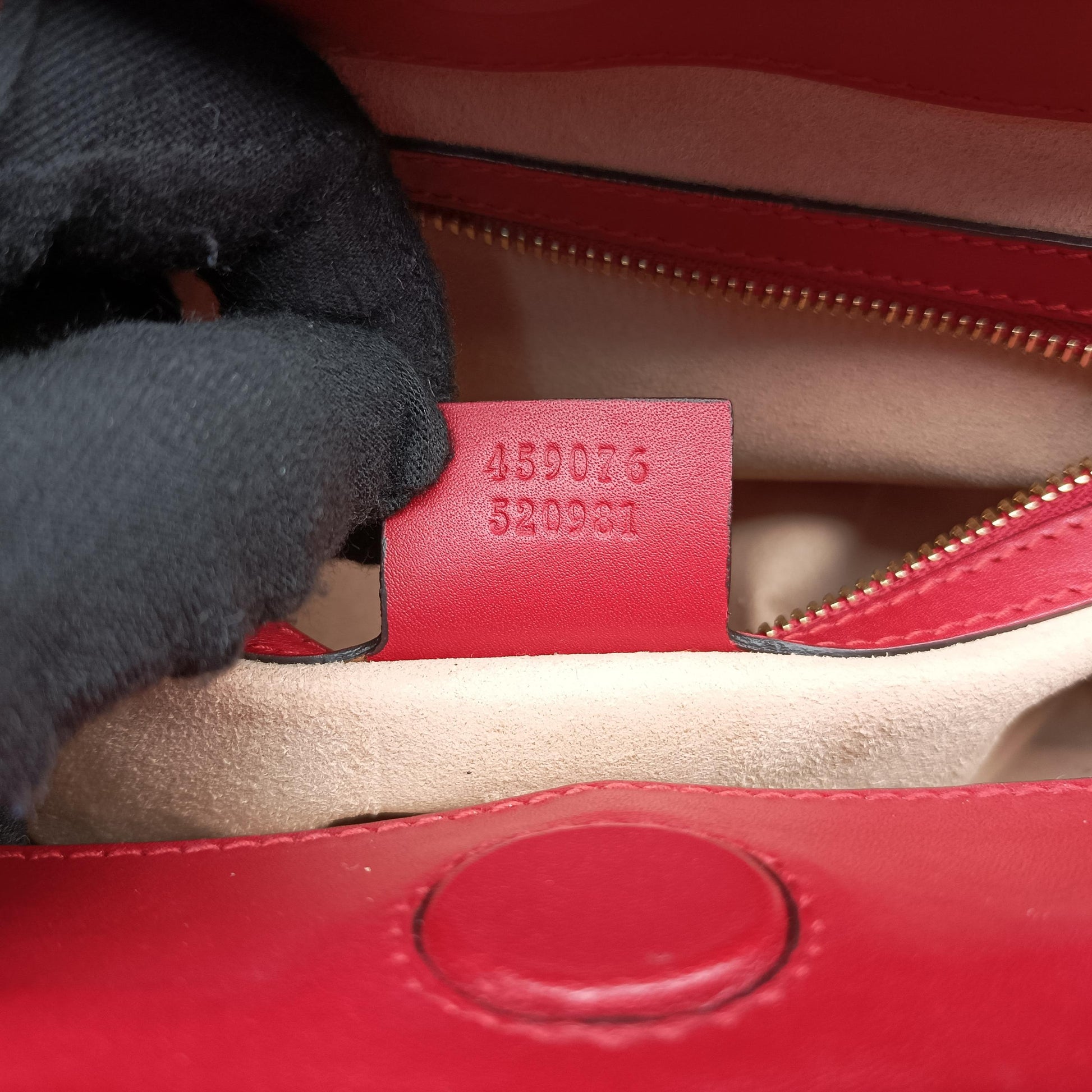 Bamboo Web Nymphaea Red Leather 459076 E020969622ニムフェア バンブー ウェブ レッド レザー 459076 E020969622