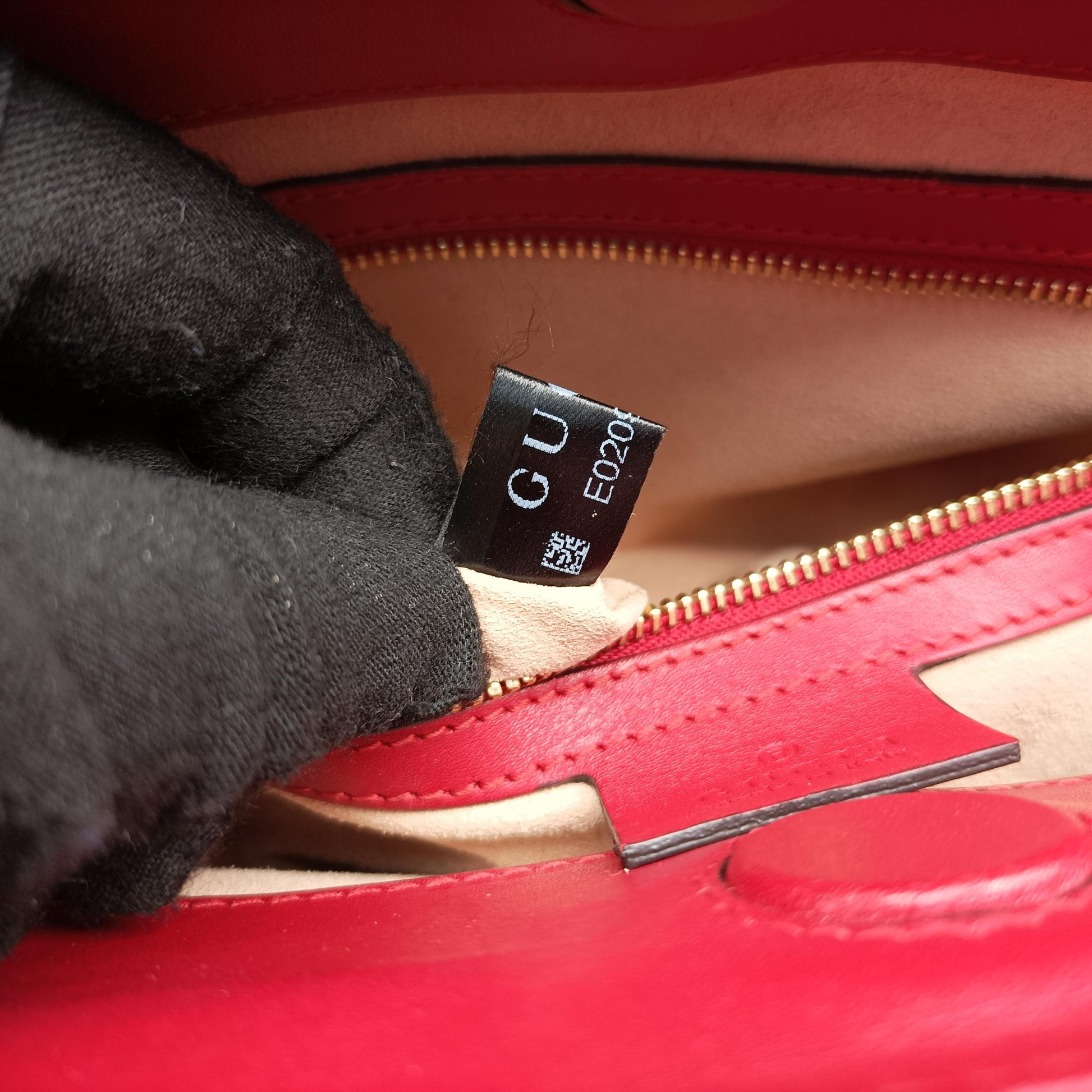 Bamboo Web Nymphaea Red Leather 459076 E020969622ニムフェア バンブー ウェブ レッド レザー 459076 E020969622