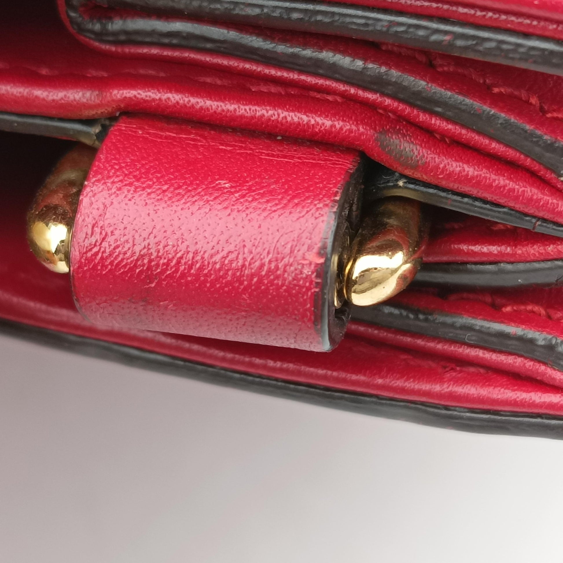 Bamboo Web Nymphaea Red Leather 459076 E020969622ニムフェア バンブー ウェブ レッド レザー 459076 E020969622