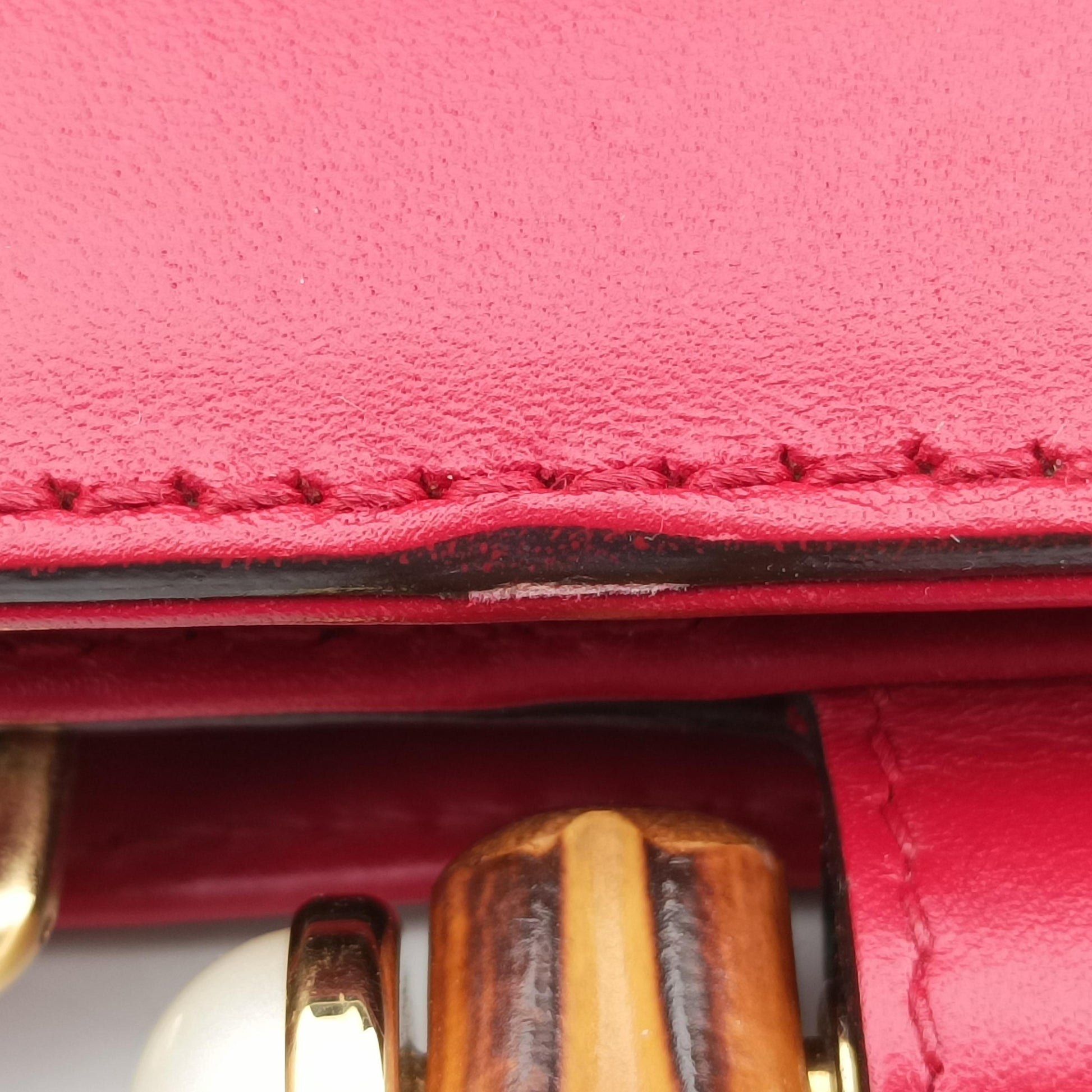 Bamboo Web Nymphaea Red Leather 459076 E020969622ニムフェア バンブー ウェブ レッド レザー 459076 E020969622