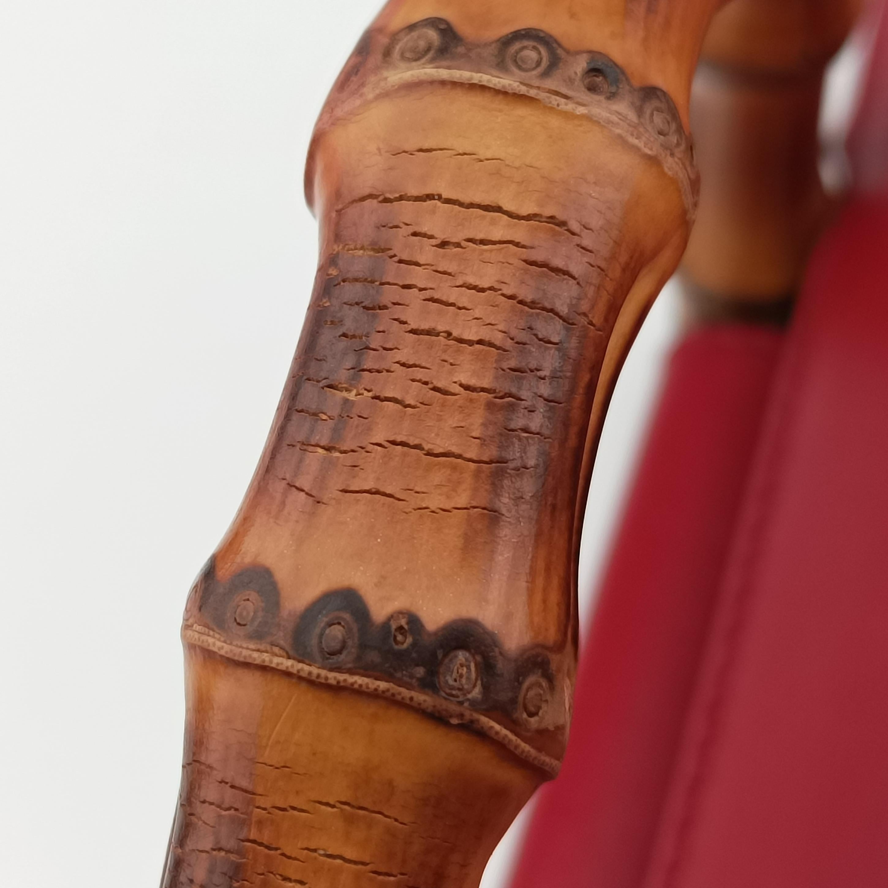 Bamboo Web Nymphaea Red Leather 459076 E020969622ニムフェア バンブー ウェブ レッド レザー 459076 E020969622