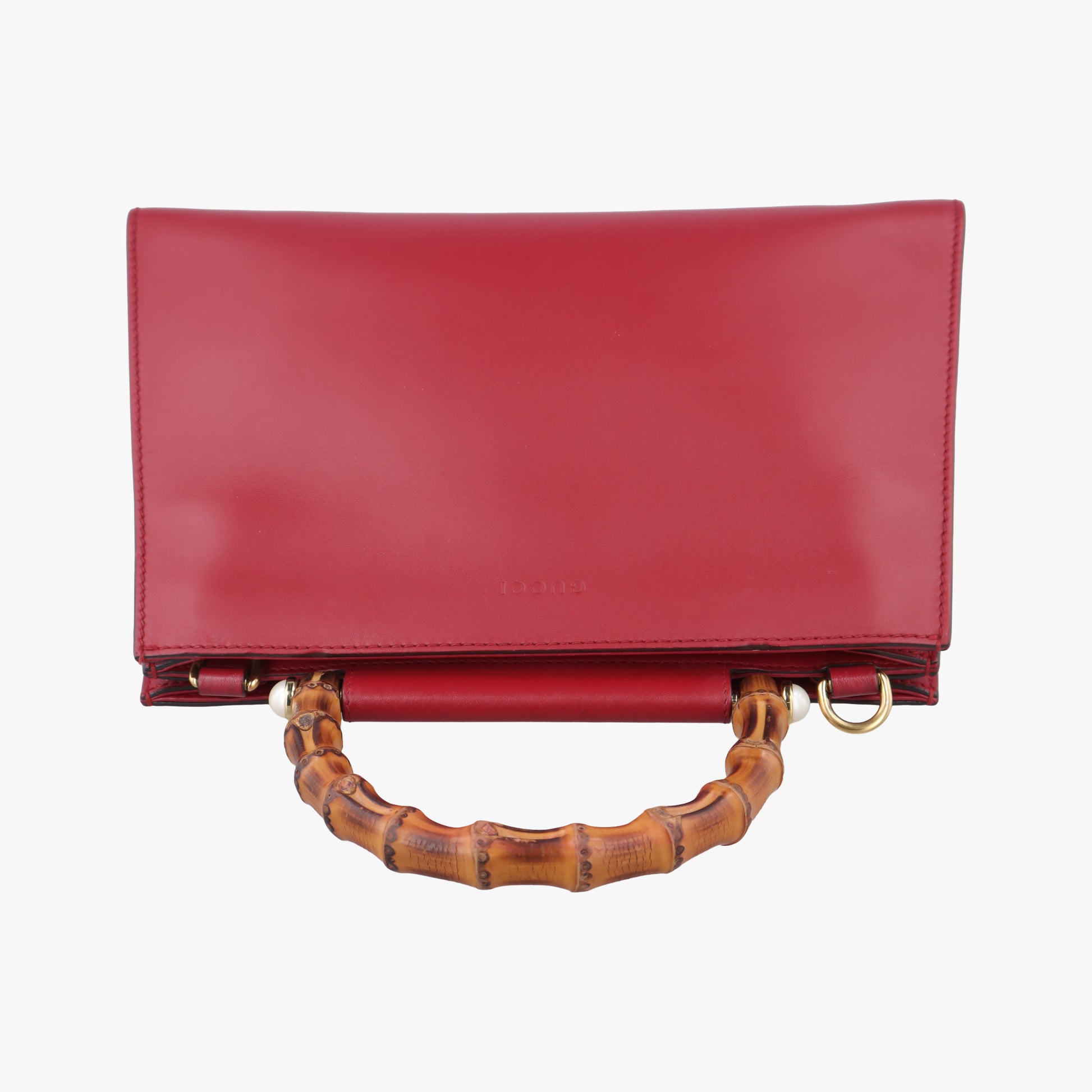 Bamboo Web Nymphaea Red Leather 459076 E020969622ニムフェア バンブー ウェブ レッド レザー 459076 E020969622