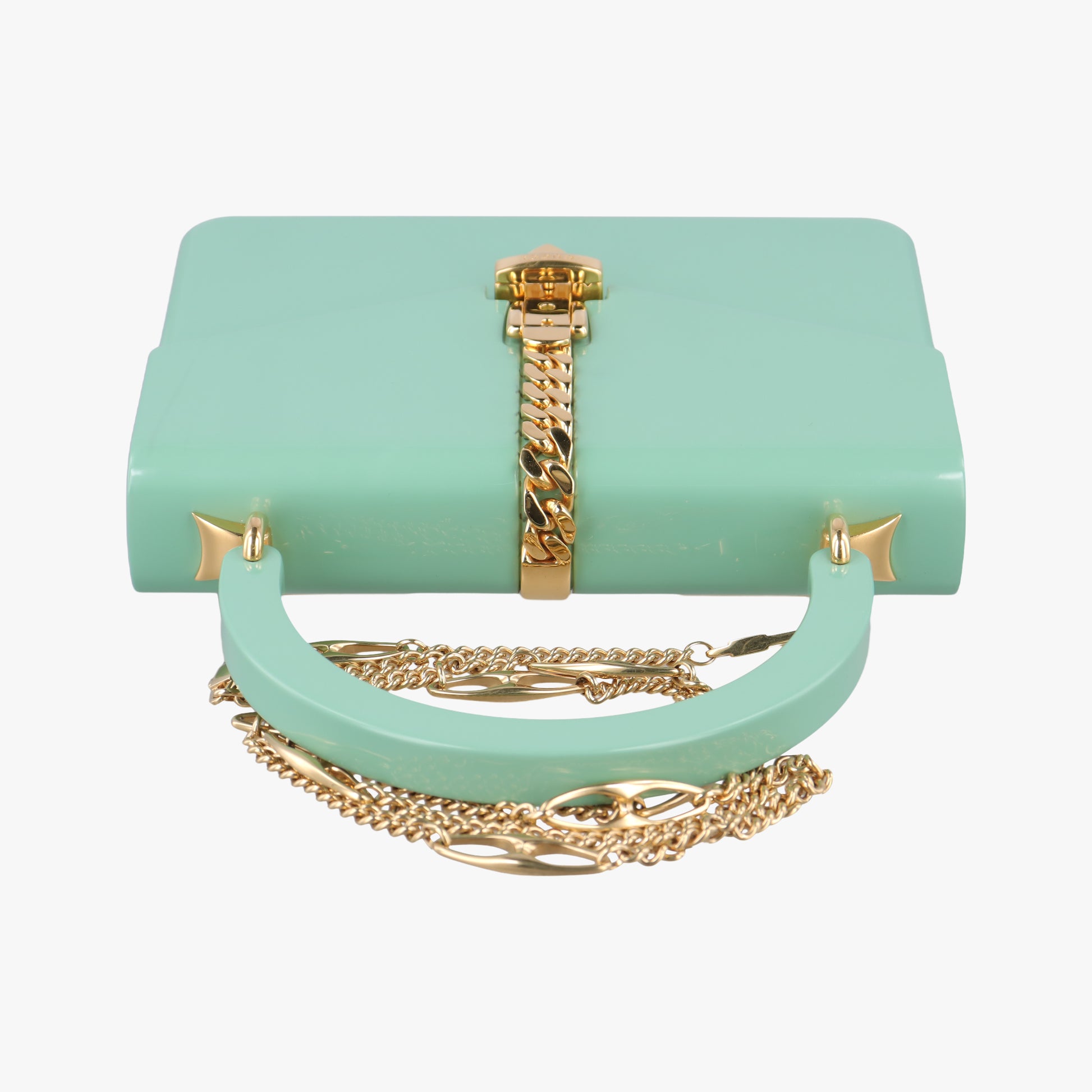 Sylvie 1969 Acrylic Mini Hand Green Acrylic 589482 F030029249シルヴィ1969アクリルミニハンド グリーン アクリル 589482 F030029249