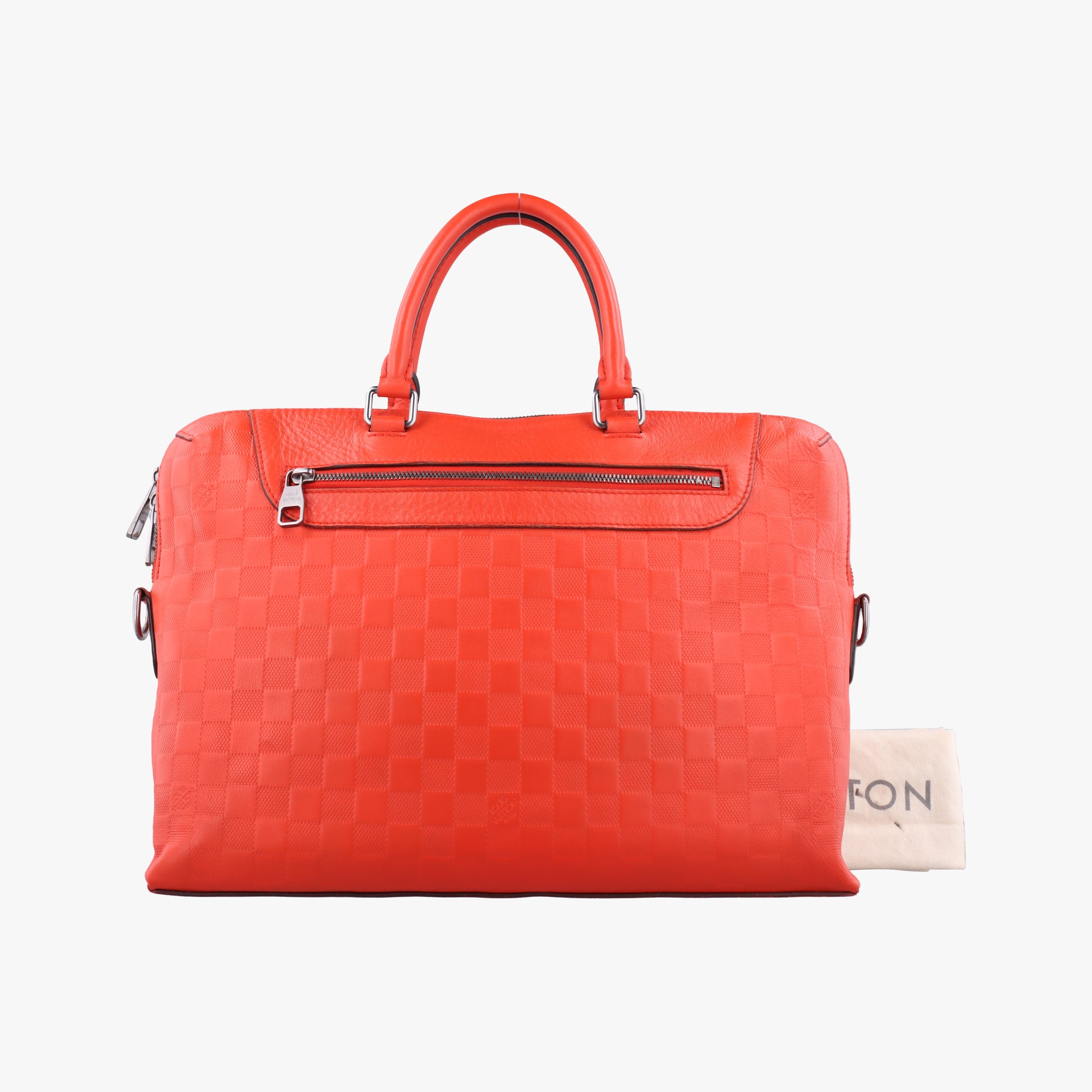 Porte Documents Jour NM orange Damier Graphite N48265 CA4195ポルトドキュマンジュール PDJ NM オレンジ ダミエ グラフィット N48265 CA4195