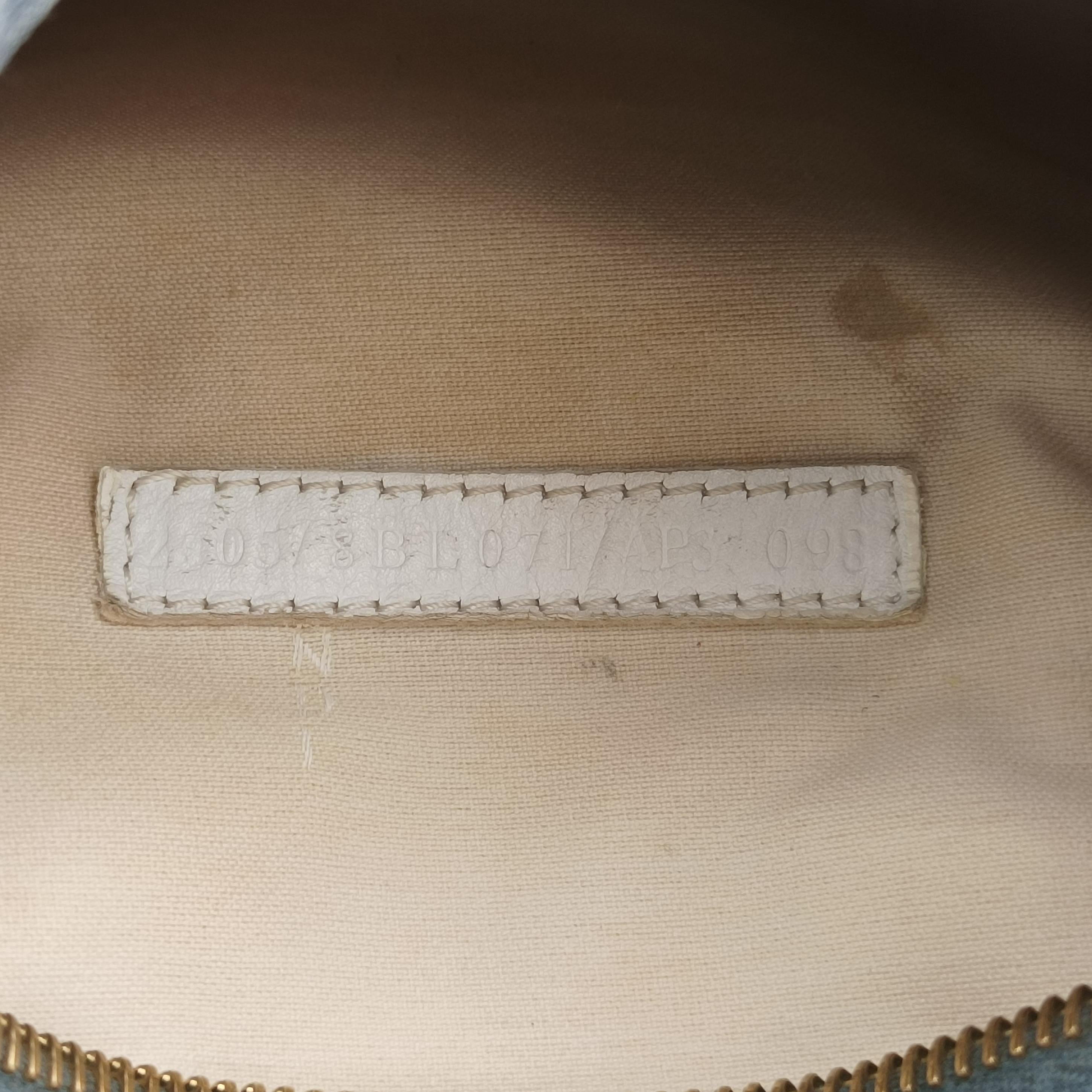 Zucchino Glitter Logo Blue PVC coated canvas 8BL071 2305/8BL071/AP3/098ズッカ柄　ズッキーノ グリッターロゴ ブルー PVCコーティングキャンバス 8BL071 2305/8BL071/AP3/098