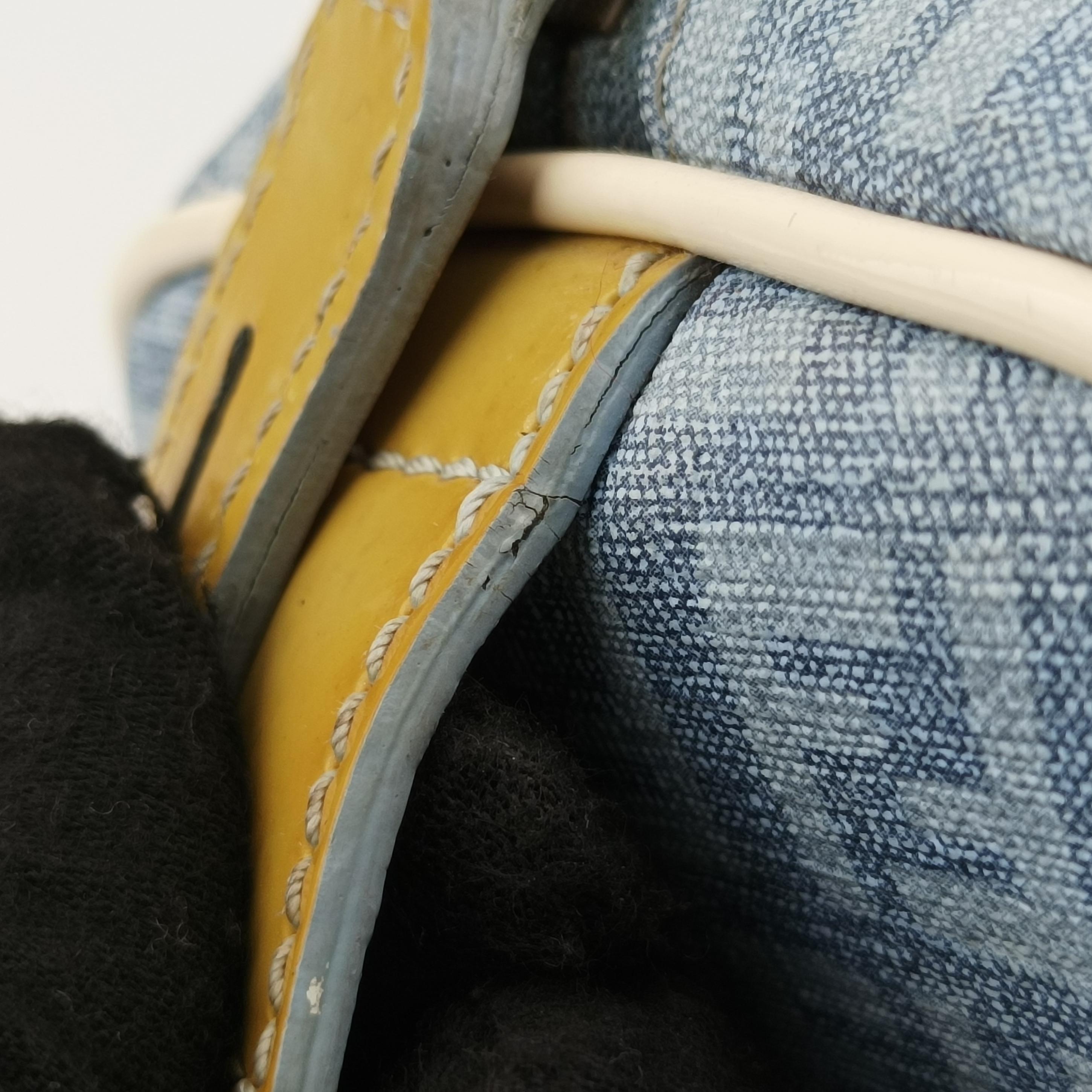 Zucchino Glitter Logo Blue PVC coated canvas 8BL071 2305/8BL071/AP3/098ズッカ柄　ズッキーノ グリッターロゴ ブルー PVCコーティングキャンバス 8BL071 2305/8BL071/AP3/098