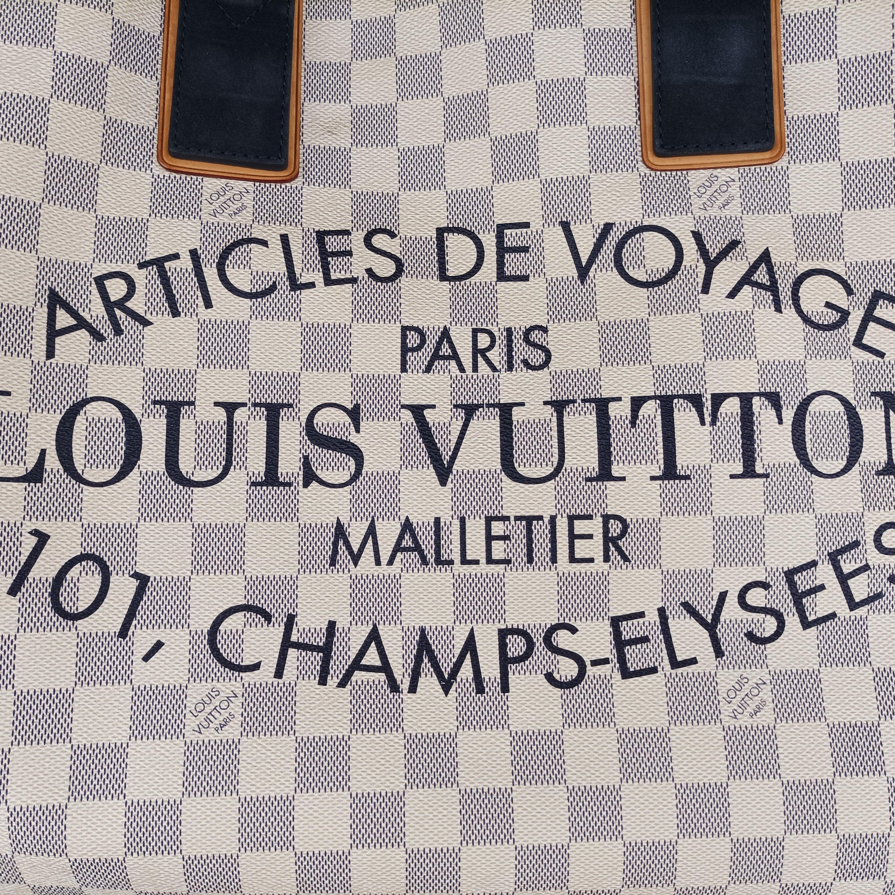 Plein Soleil Cabas GM AZUR Damier Canvas N41180 DU1152プランソレイユ カバGM アズール ダミエキャンバス N41180 DU1152