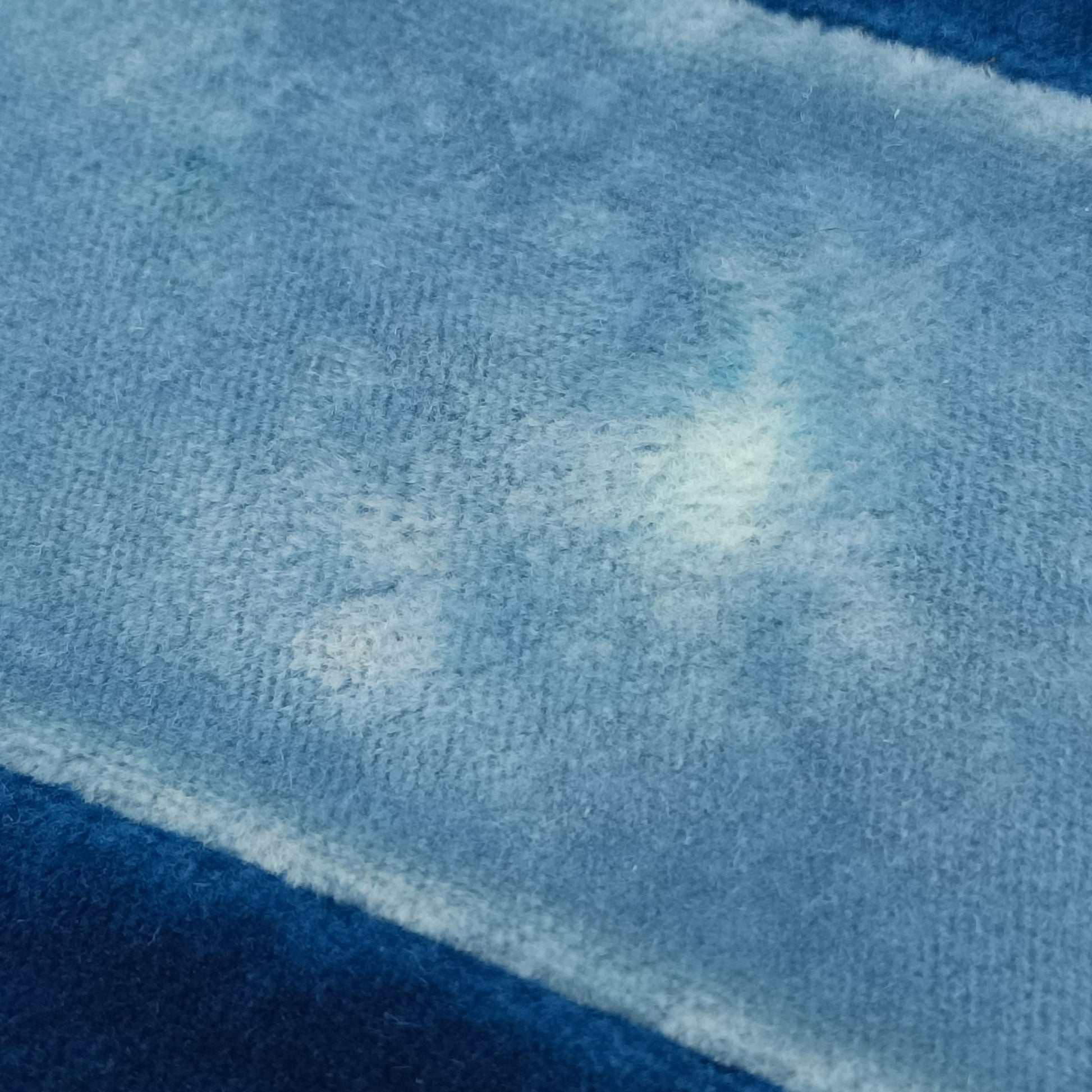 Cahier Blue x light blue velour 110 Aカイエ ブルー×ライトブルー ベロア 110 A