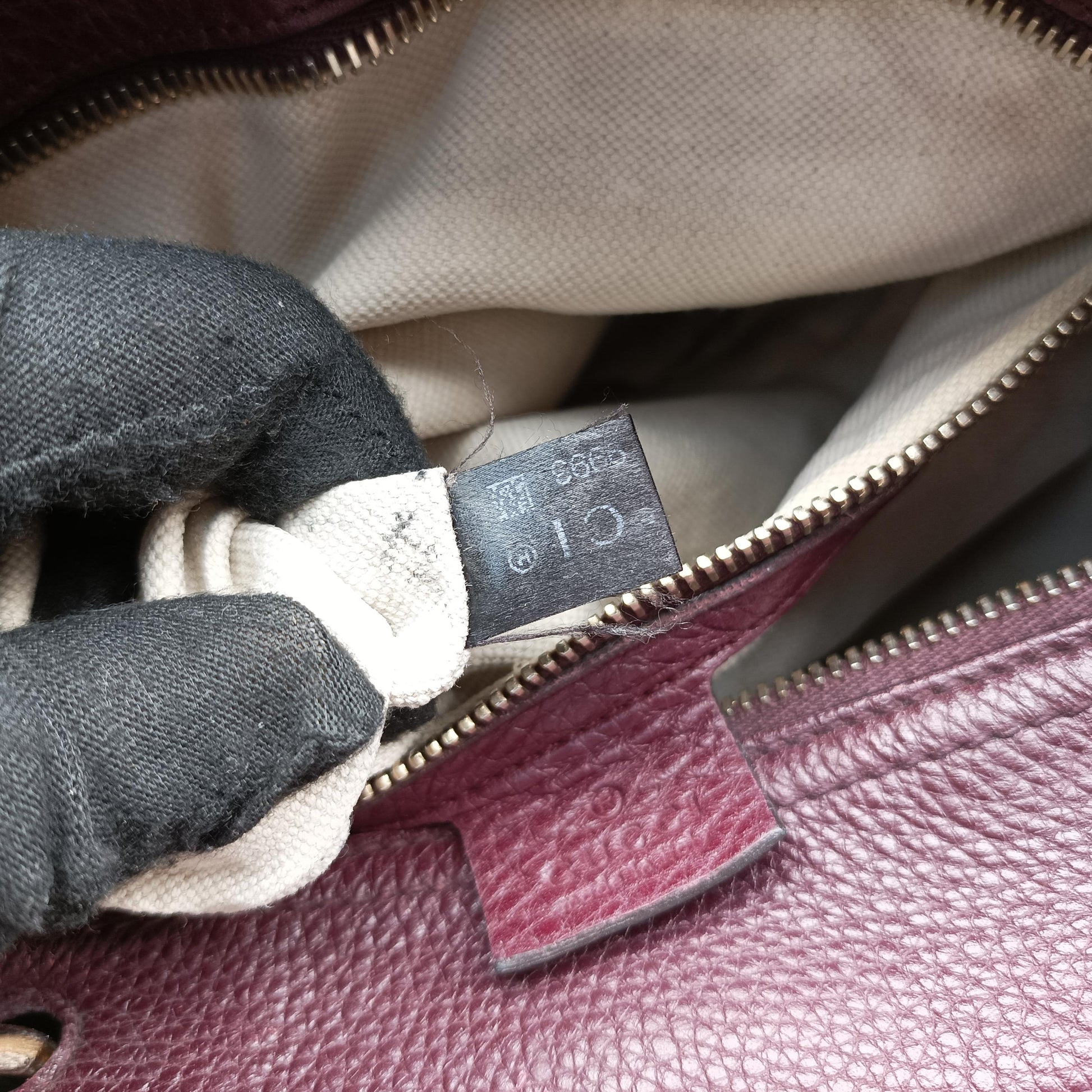 bamboo shopper Burgundy Leather 353124 E016879993バンブーショッパー ワインレッド レザー 353124 E016879993