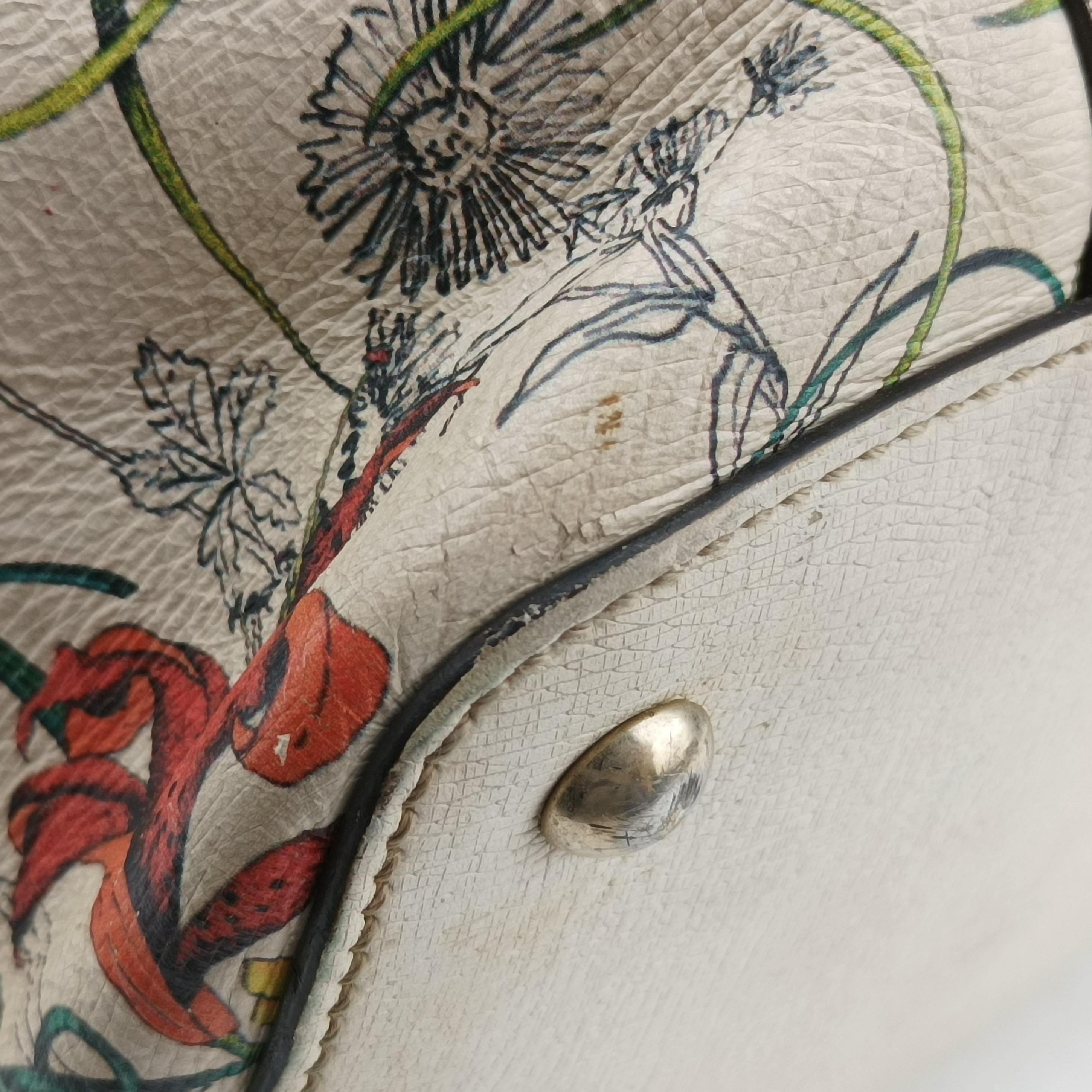 Microguccissima White×Multicolour Leather 309613 C015575992マイクログッチシマ ホワイト×マルチカラー レザー 309613 C015575992