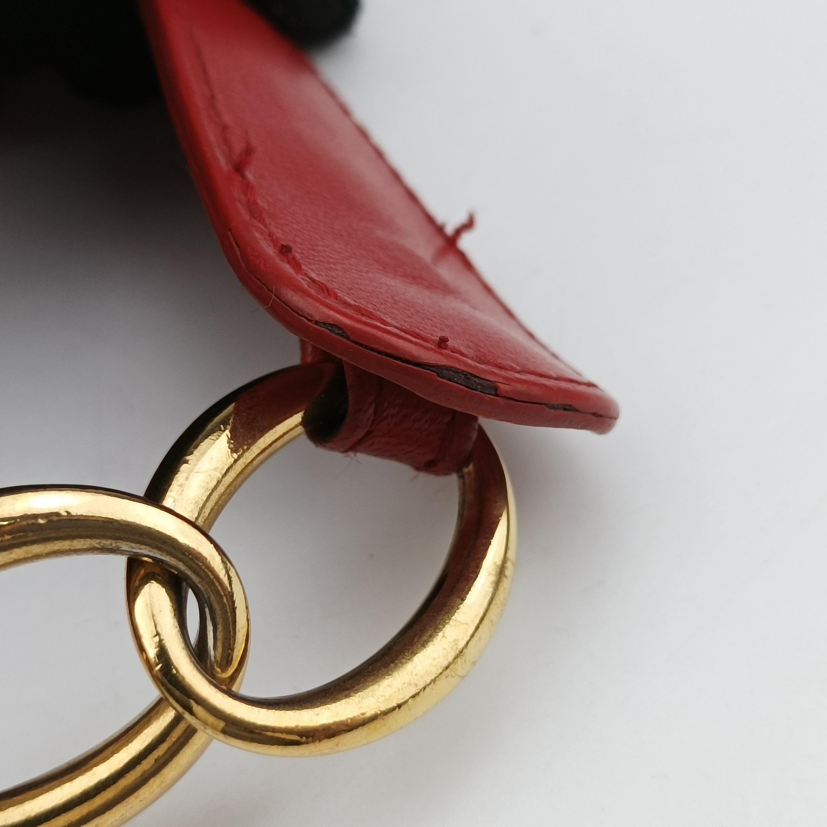 charm Red lambskin 132-BM-0068チャーム レッド ラムスキン 132-BM-0068