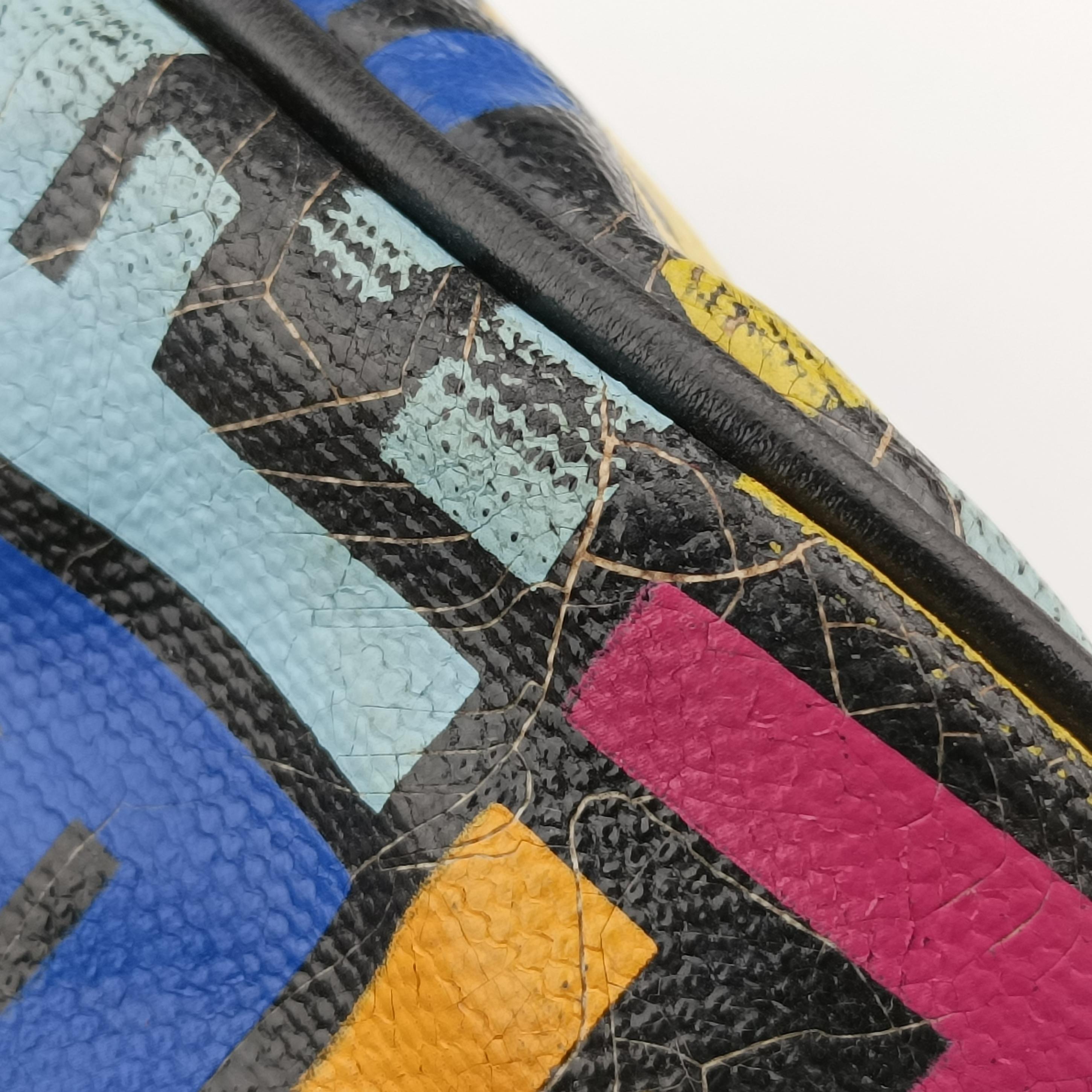 Zucchino Glitter Logo Multicolour PVC coated canvas 8BL068 2305/8BL068/YQ7/088スパンコールイエローグラデーション マルチカラー PVCコーティングキャンバス 8BL068 2305/8BL068/YQ7/088