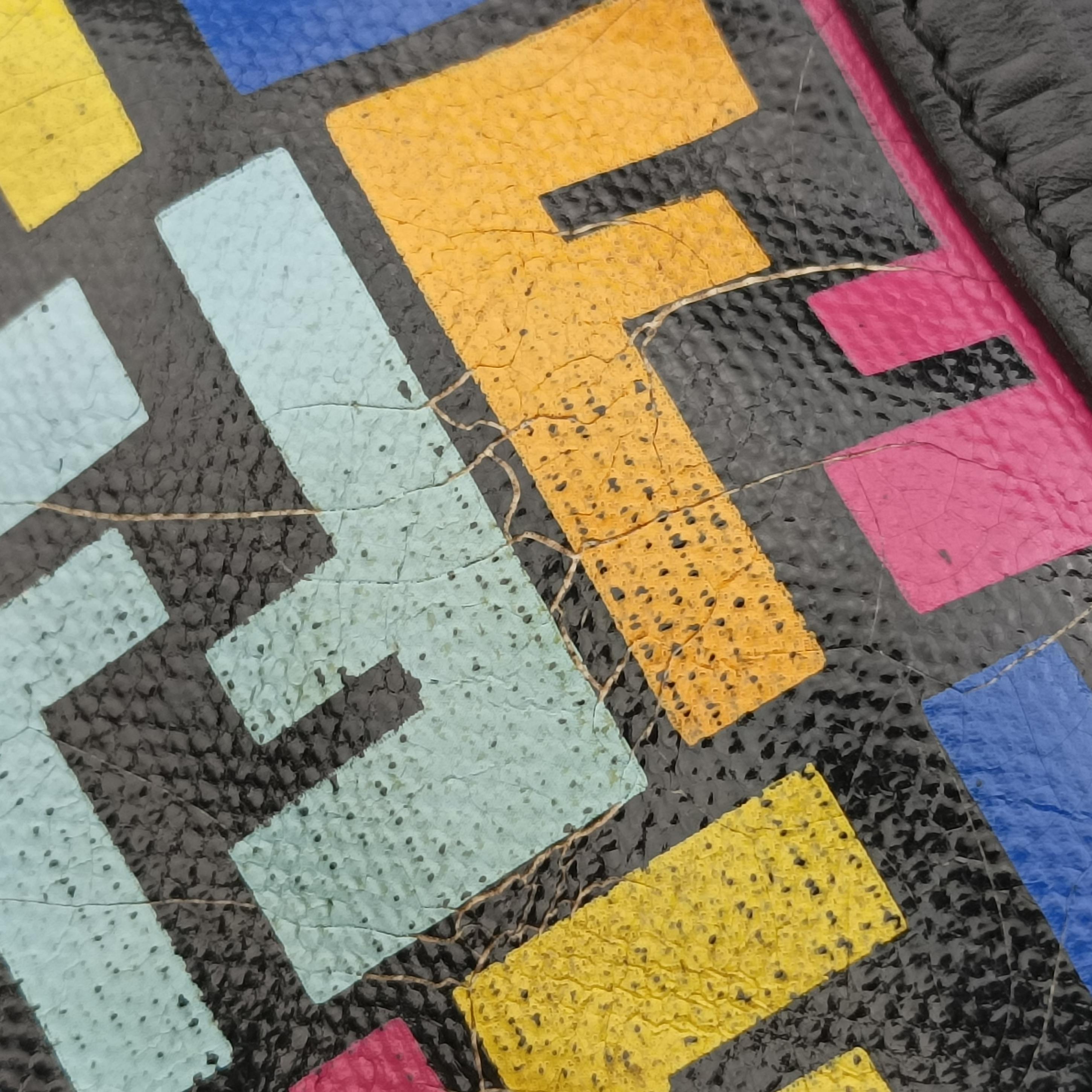 Zucchino Glitter Logo Multicolour PVC coated canvas 8BL068 2305/8BL068/YQ7/088スパンコールイエローグラデーション マルチカラー PVCコーティングキャンバス 8BL068 2305/8BL068/YQ7/088