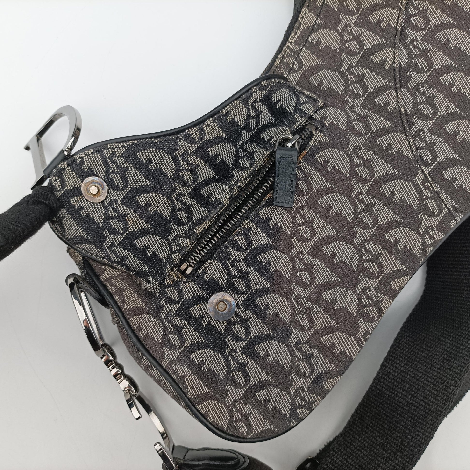 Trotter Double Saddle Grey×Brown Jacquard 08RU 1004トロッター ダブル サドル グレー×ブラウン ジャガード 08RU 1004