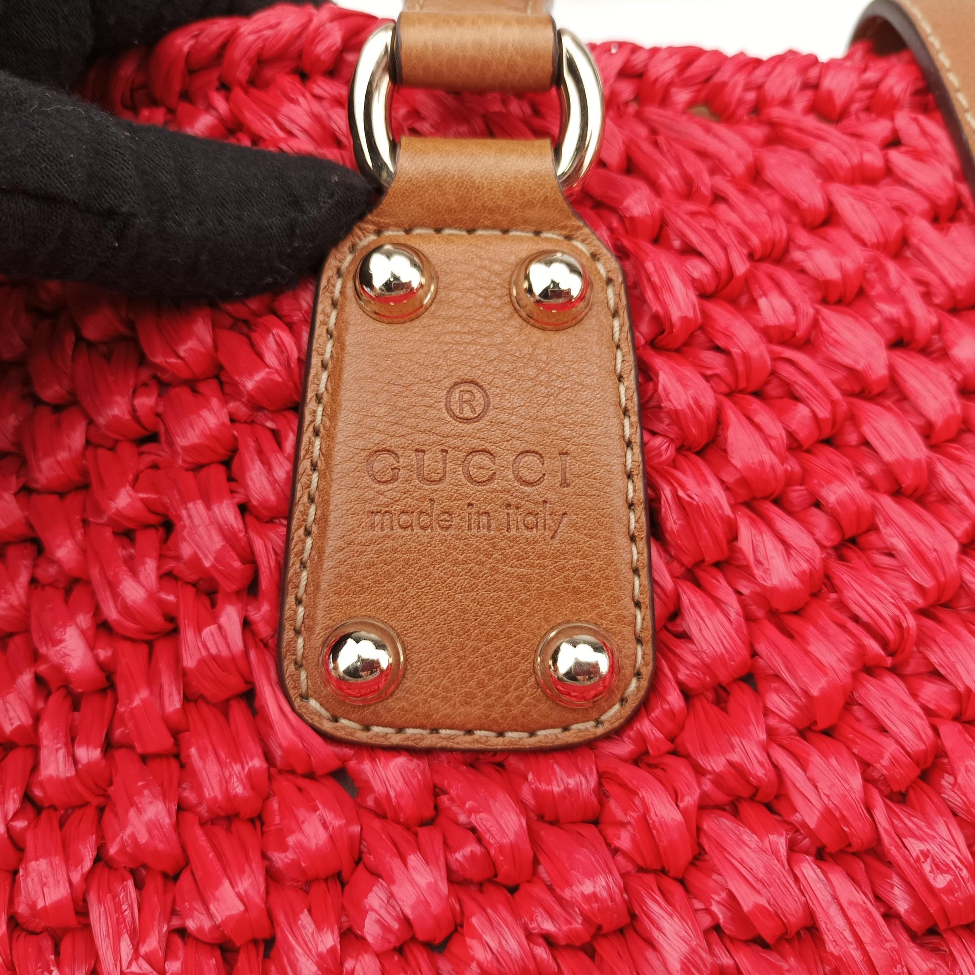 New Jackie Multicolour Straw x Leather 282348 F010872956ニュージャッキー マルチカラー ストロー×レザー 282348 F010872956