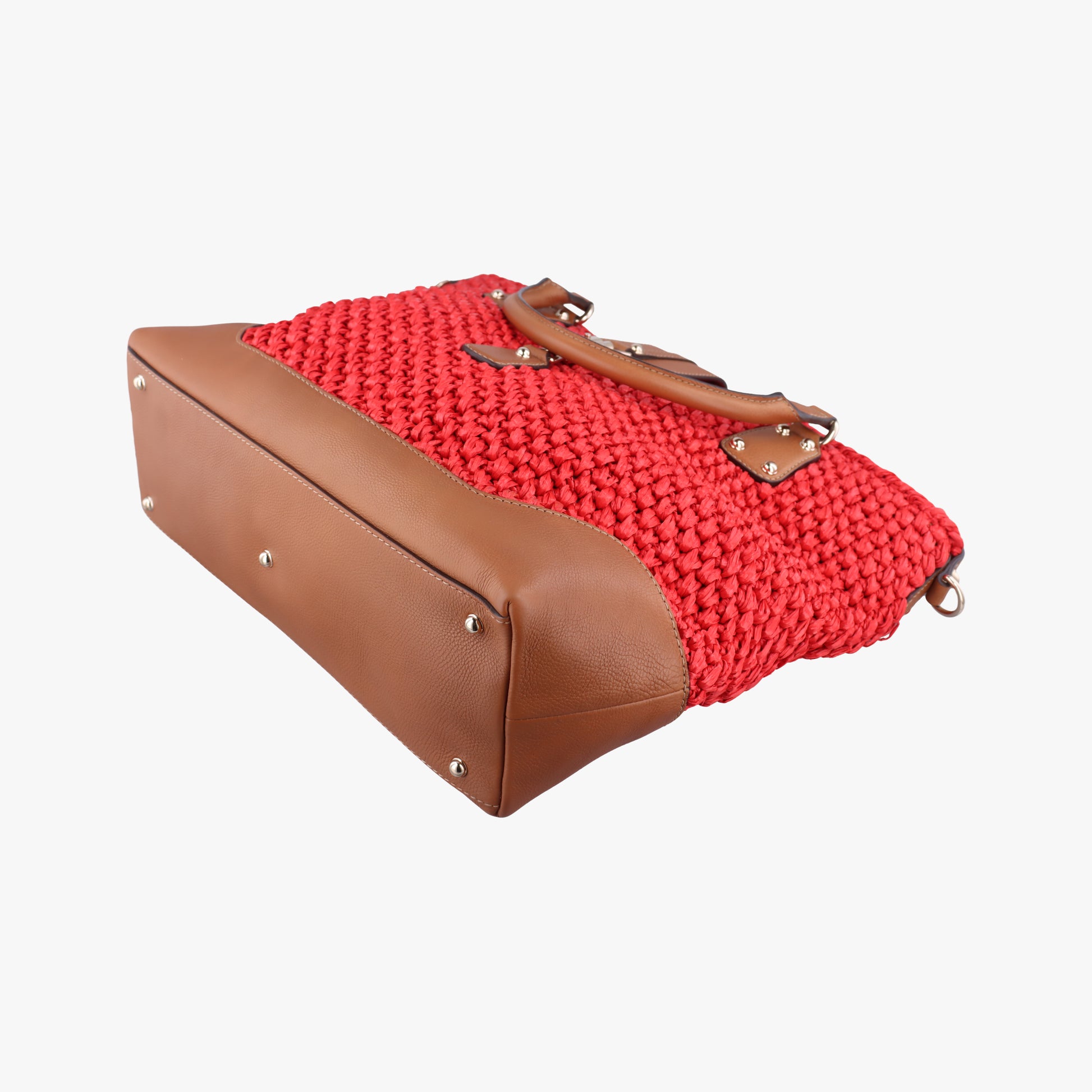 New Jackie Multicolour Straw x Leather 282348 F010872956ニュージャッキー マルチカラー ストロー×レザー 282348 F010872956