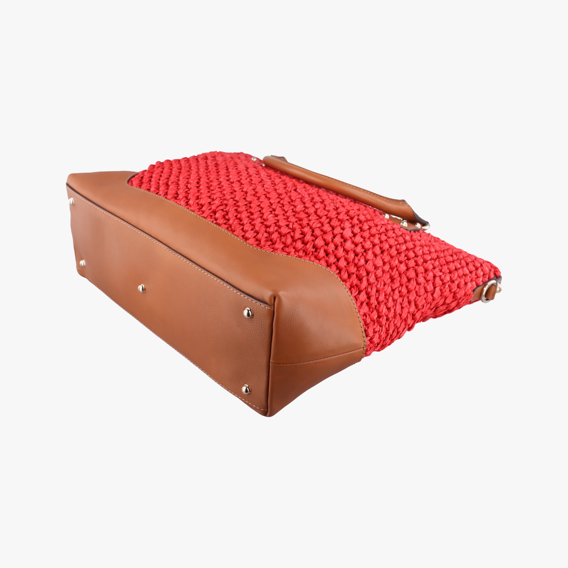 New Jackie Multicolour Straw x Leather 282348 F010872956ニュージャッキー マルチカラー ストロー×レザー 282348 F010872956