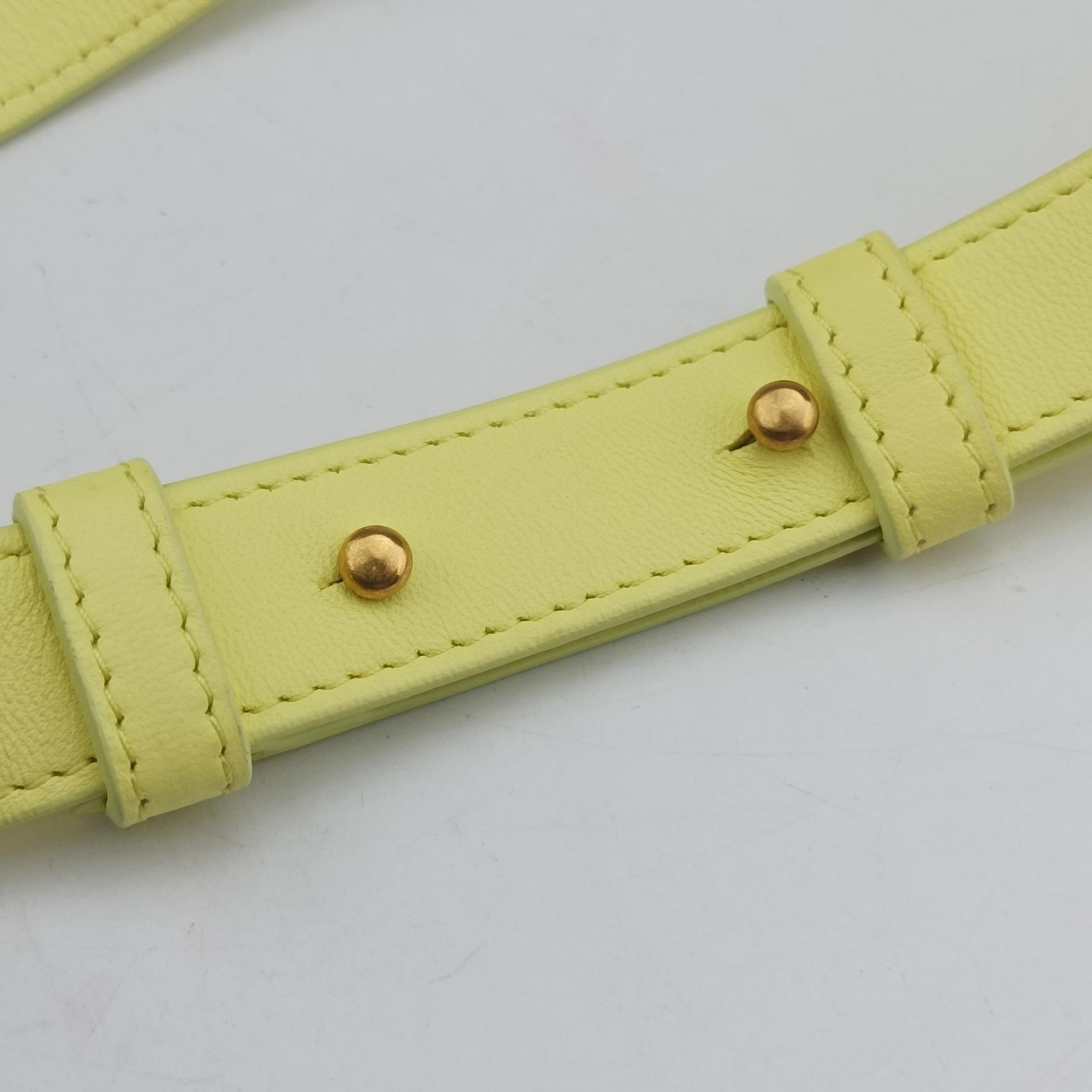 candy cassette Yellow lambskin IC Chipキャンディ カセット イエロー ラムスキン ICチップ