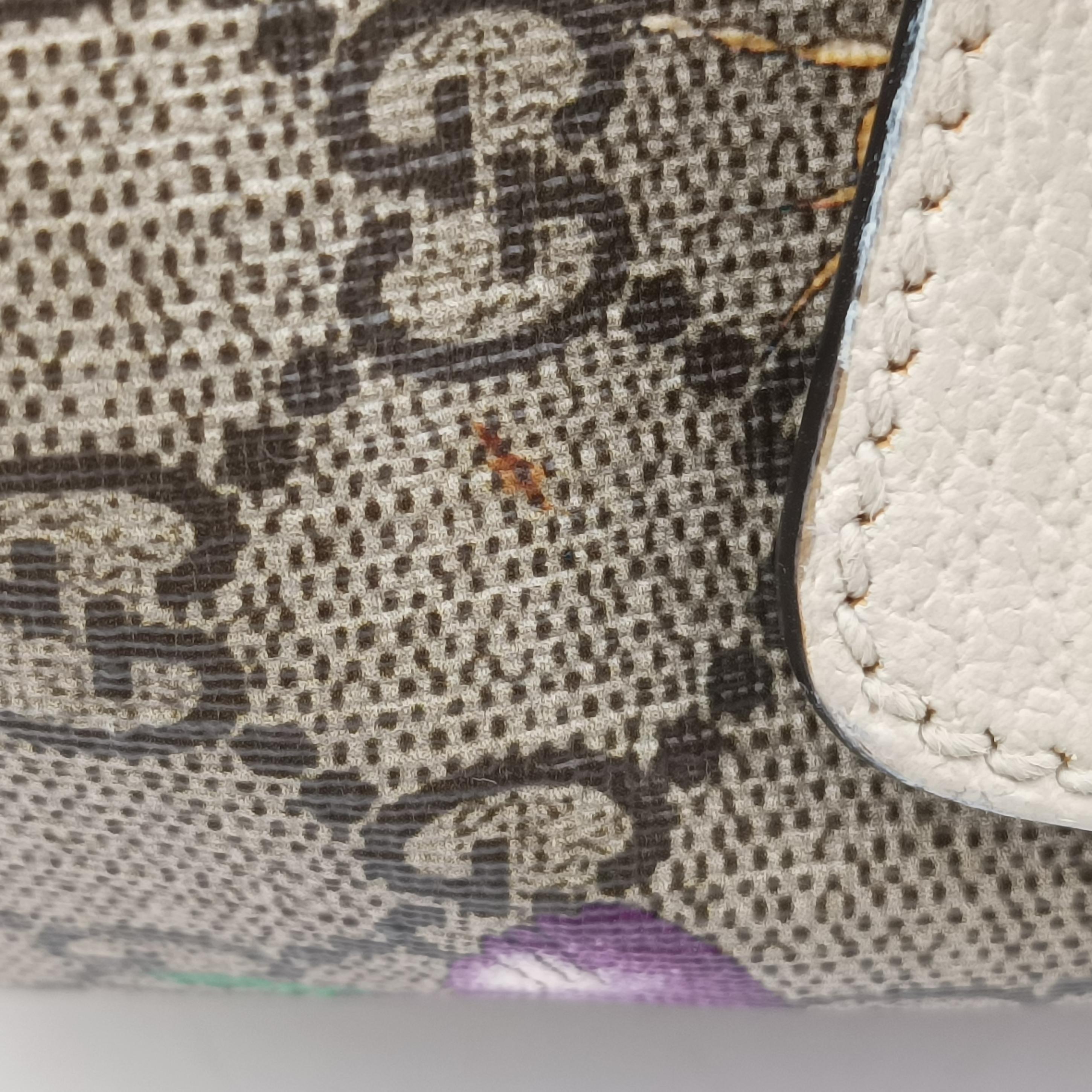 Ophidia Flora Multicolour PVC coated canvas×Leather 547965 C030302704オフィディア フローラ マルチカラー PVCコーティングキャンバス×レザー 547965 C030302704