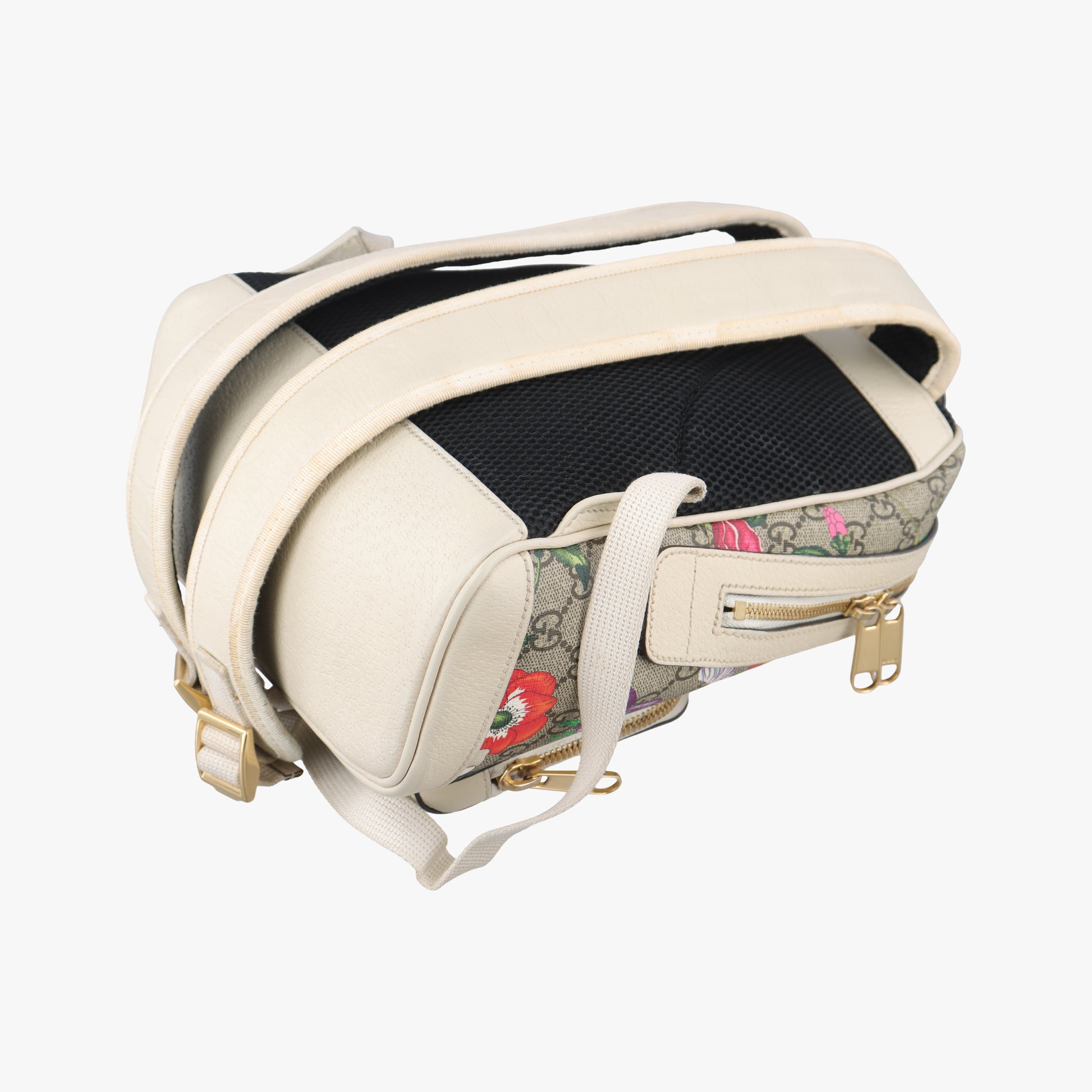 Ophidia Flora Multicolour PVC coated canvas×Leather 547965 C030302704オフィディア フローラ マルチカラー PVCコーティングキャンバス×レザー 547965 C030302704