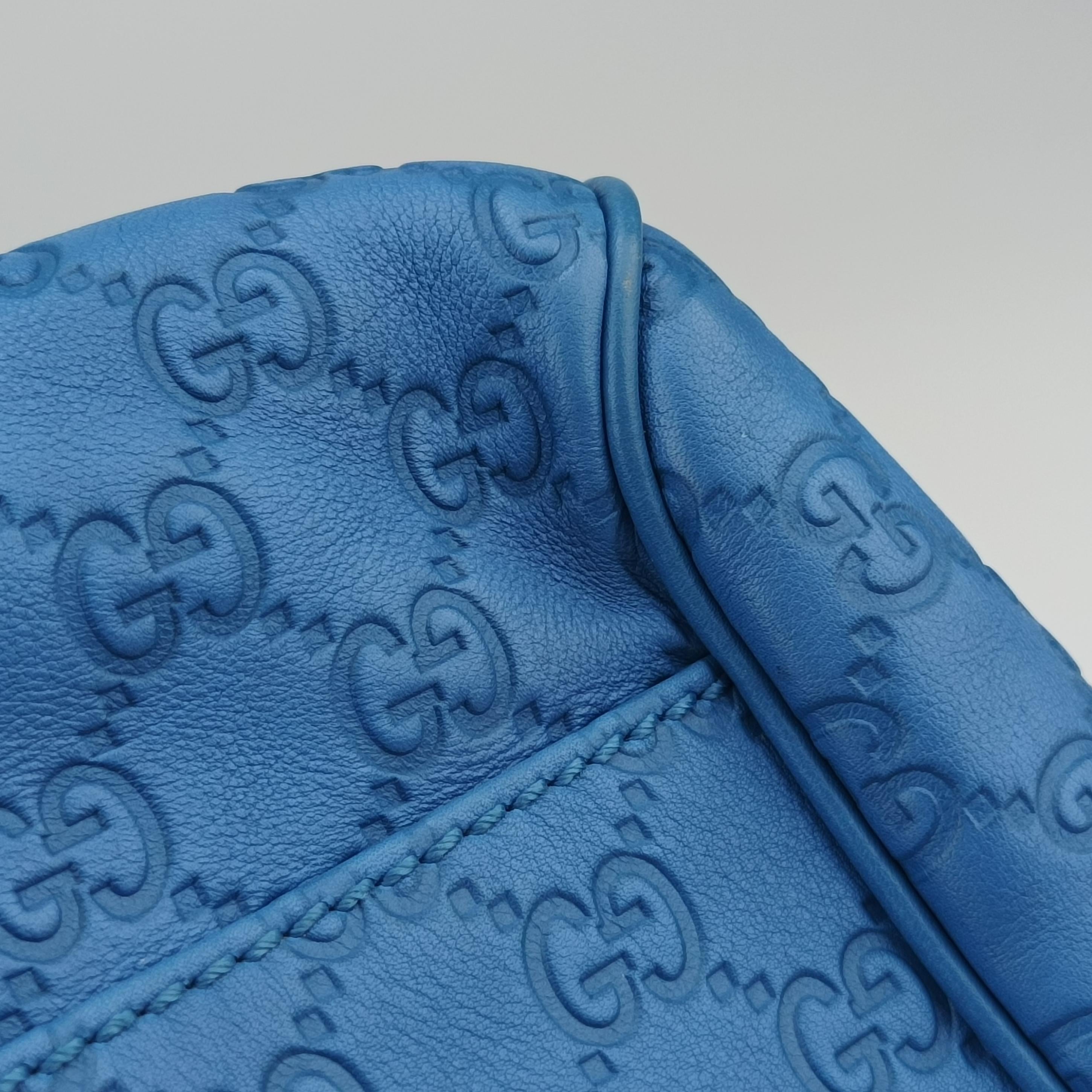 Sukey GUCCISSIMA Blue Leather 223974 F9064447スーキー ディアマンテ ブルー レザー 223974 F9064447