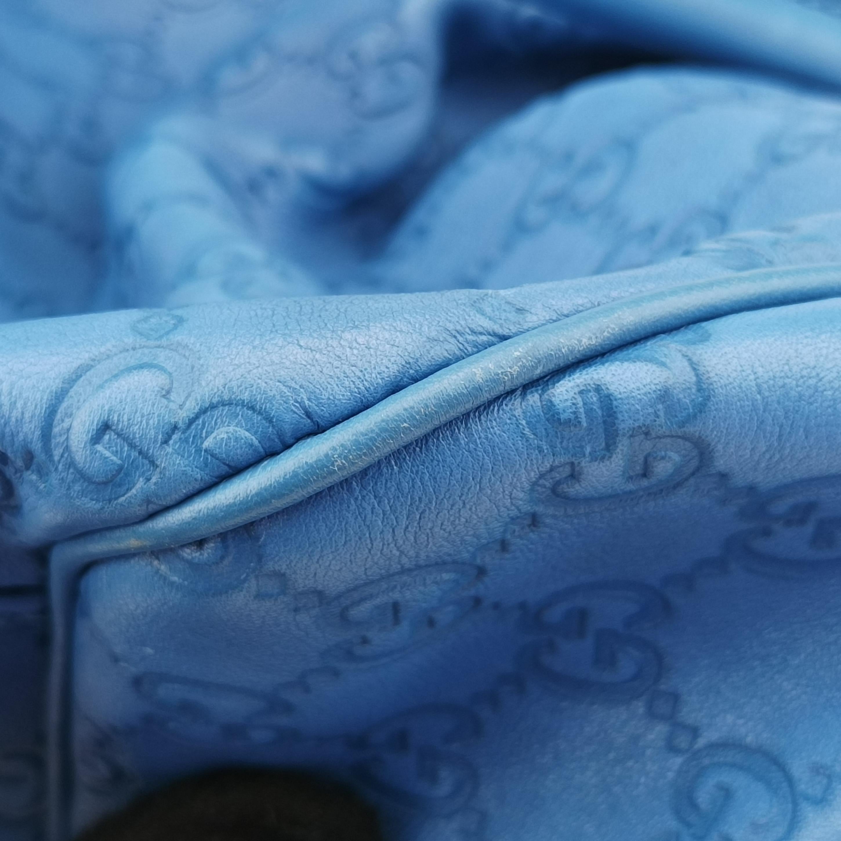 Sukey GUCCISSIMA Blue Leather 223974 F9064447スーキー ディアマンテ ブルー レザー 223974 F9064447