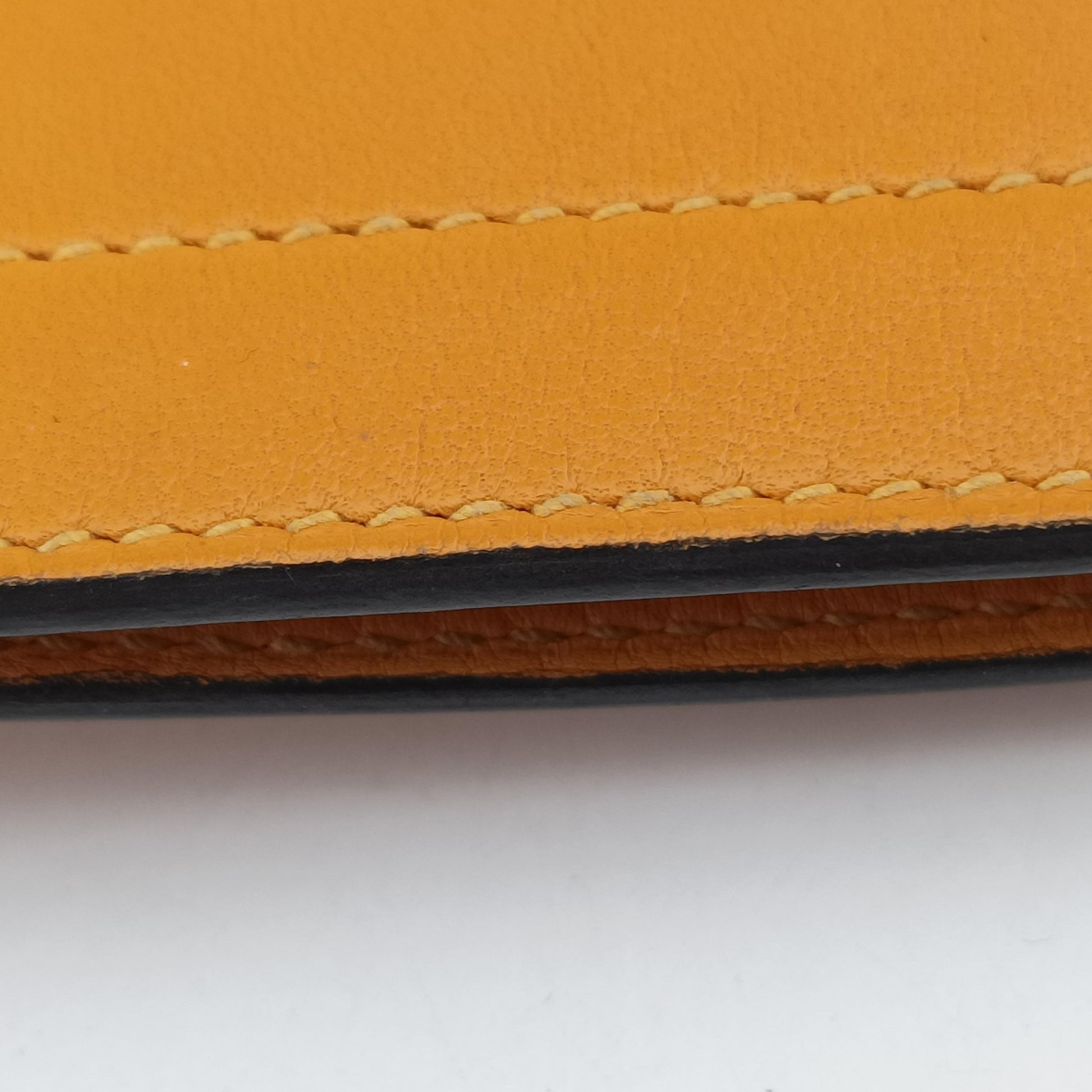 Sac Aline mini Yellow lambskin C AM 012 UHサック アリーヌ ミニ イエロー ラムスキン C AM 012 UH