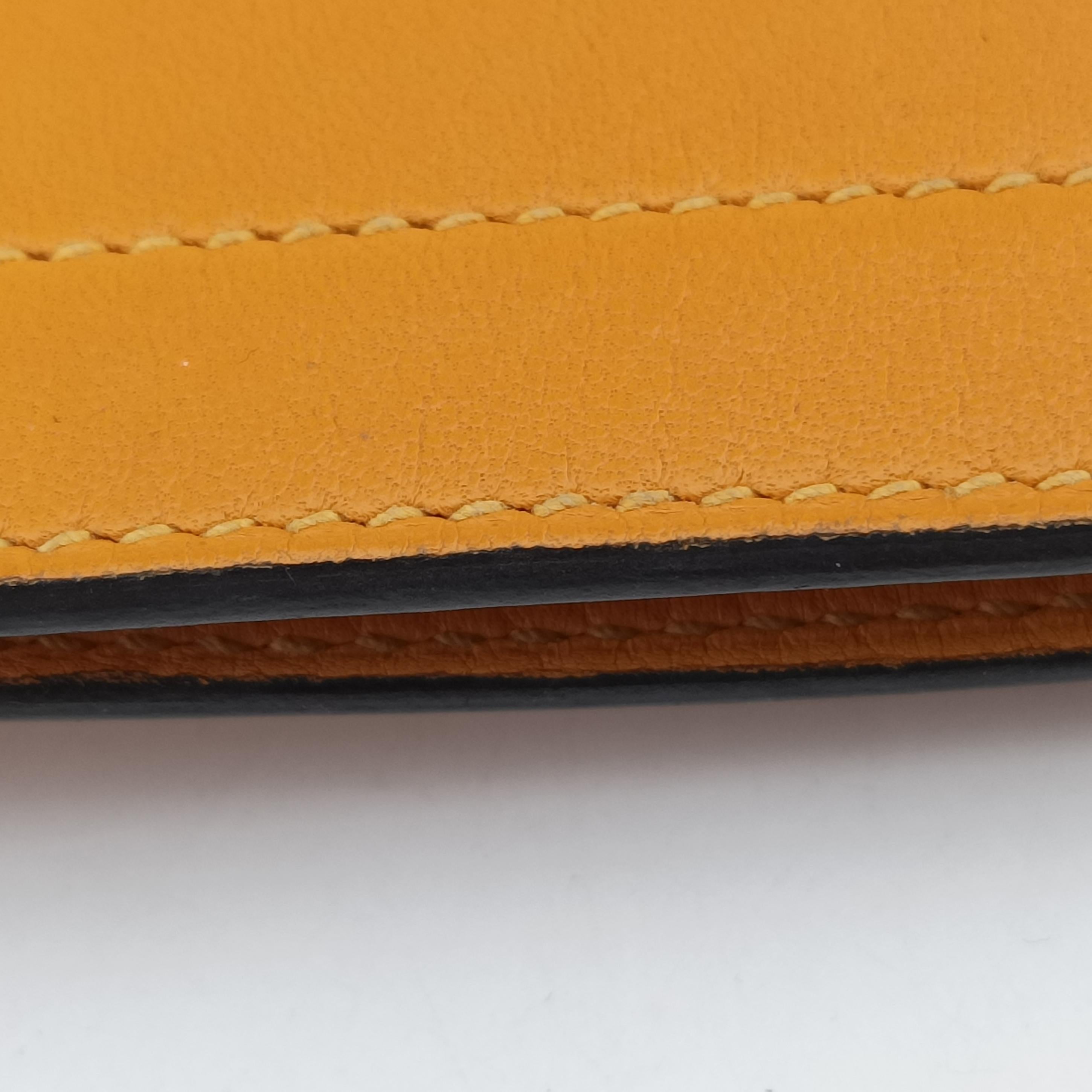 Sac Aline mini Yellow lambskin C AM 012 UHサック アリーヌ ミニ イエロー ラムスキン C AM 012 UH