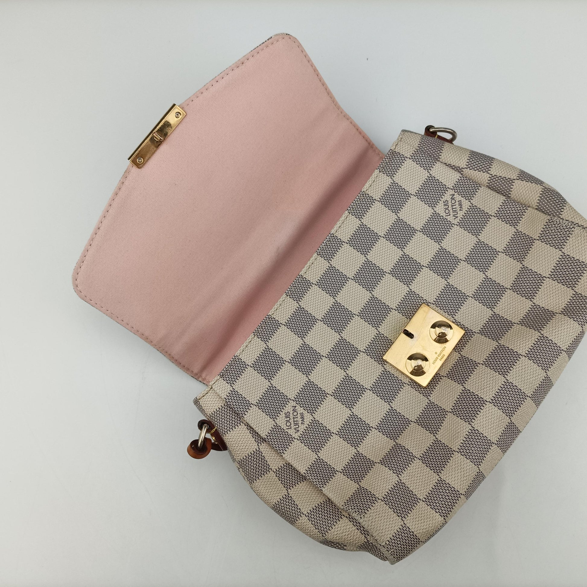 CROISETTE AZUR Damier Canvas N41581 TR2107 IC Chipクロワゼット アズール ダミエキャンバス N41581 TR2107 ICチップ