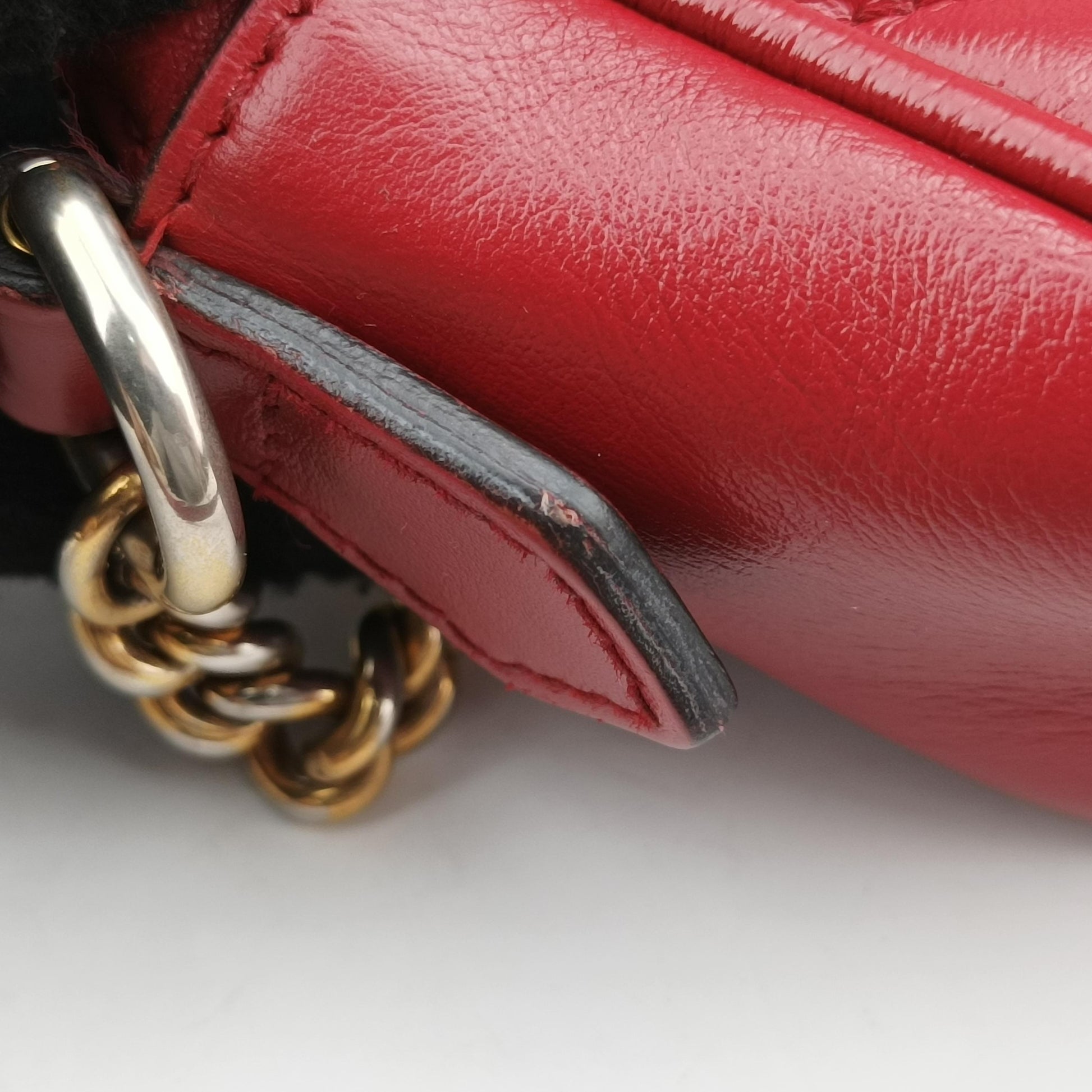 GG Marmont Red Leather 448065 E028200633GGマーモント レッド レザー 448065 E028200633