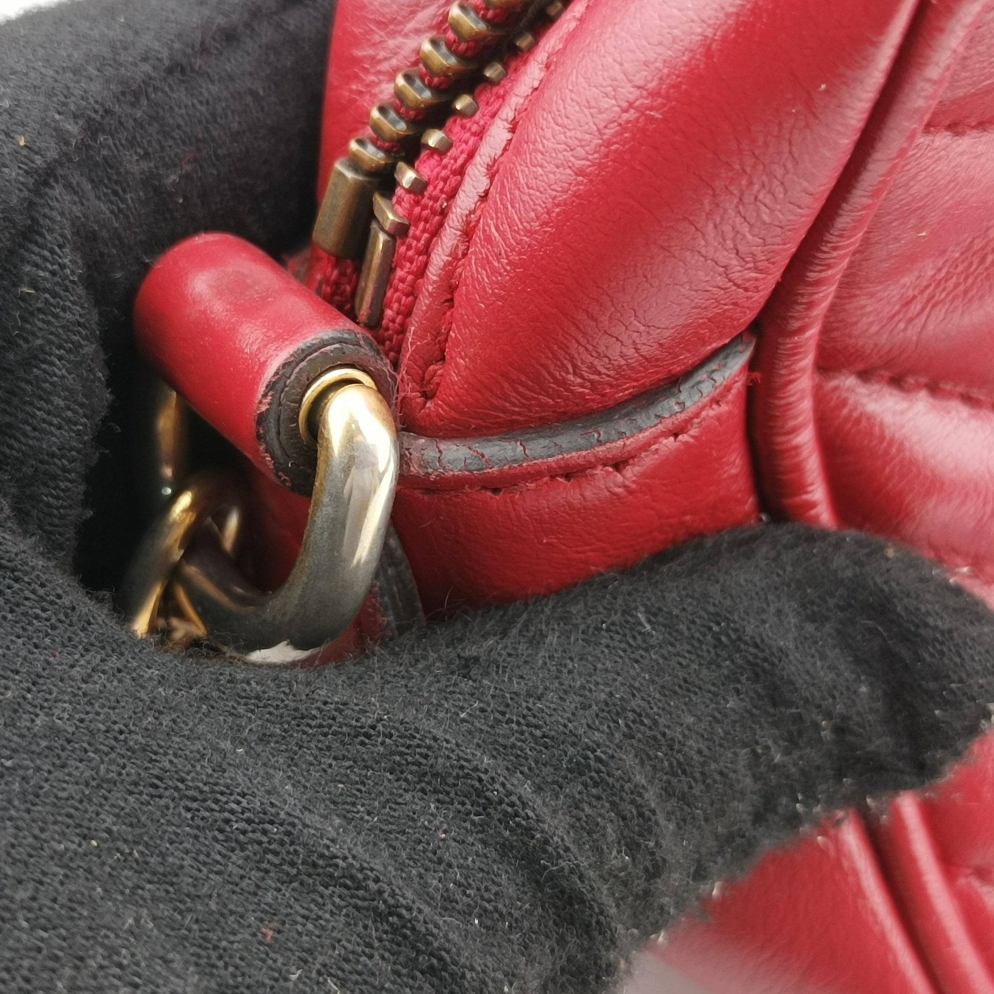 GG Marmont Red Leather 448065 E028200633GGマーモント レッド レザー 448065 E028200633