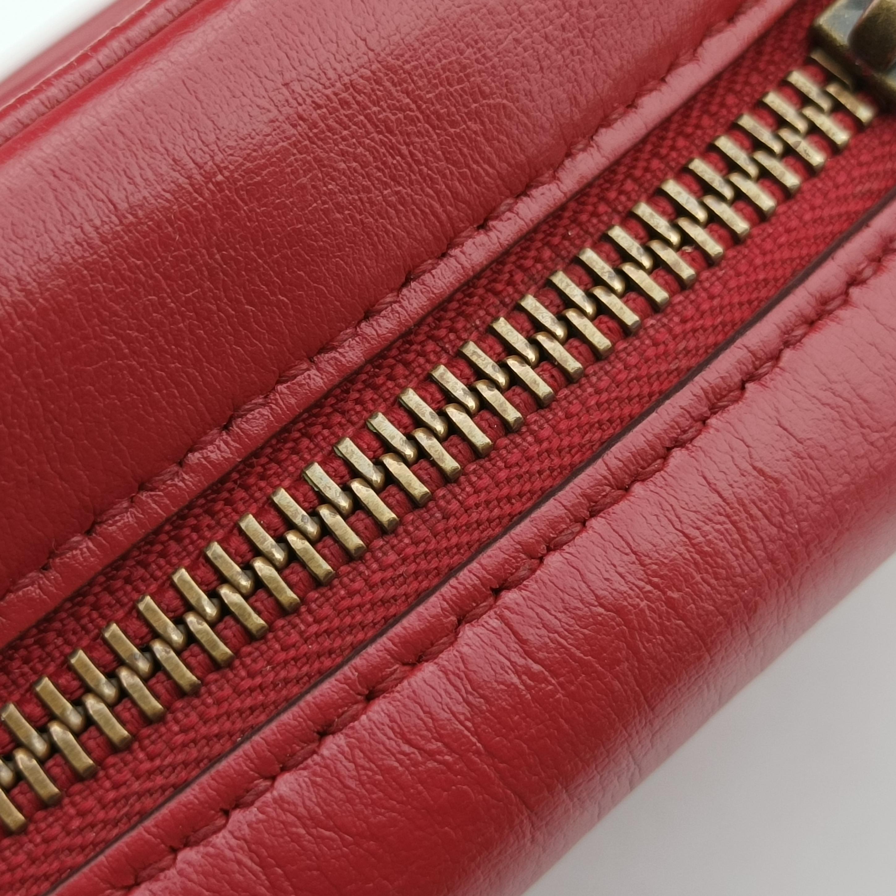 GG Marmont Red Leather 448065 E028200633GGマーモント レッド レザー 448065 E028200633