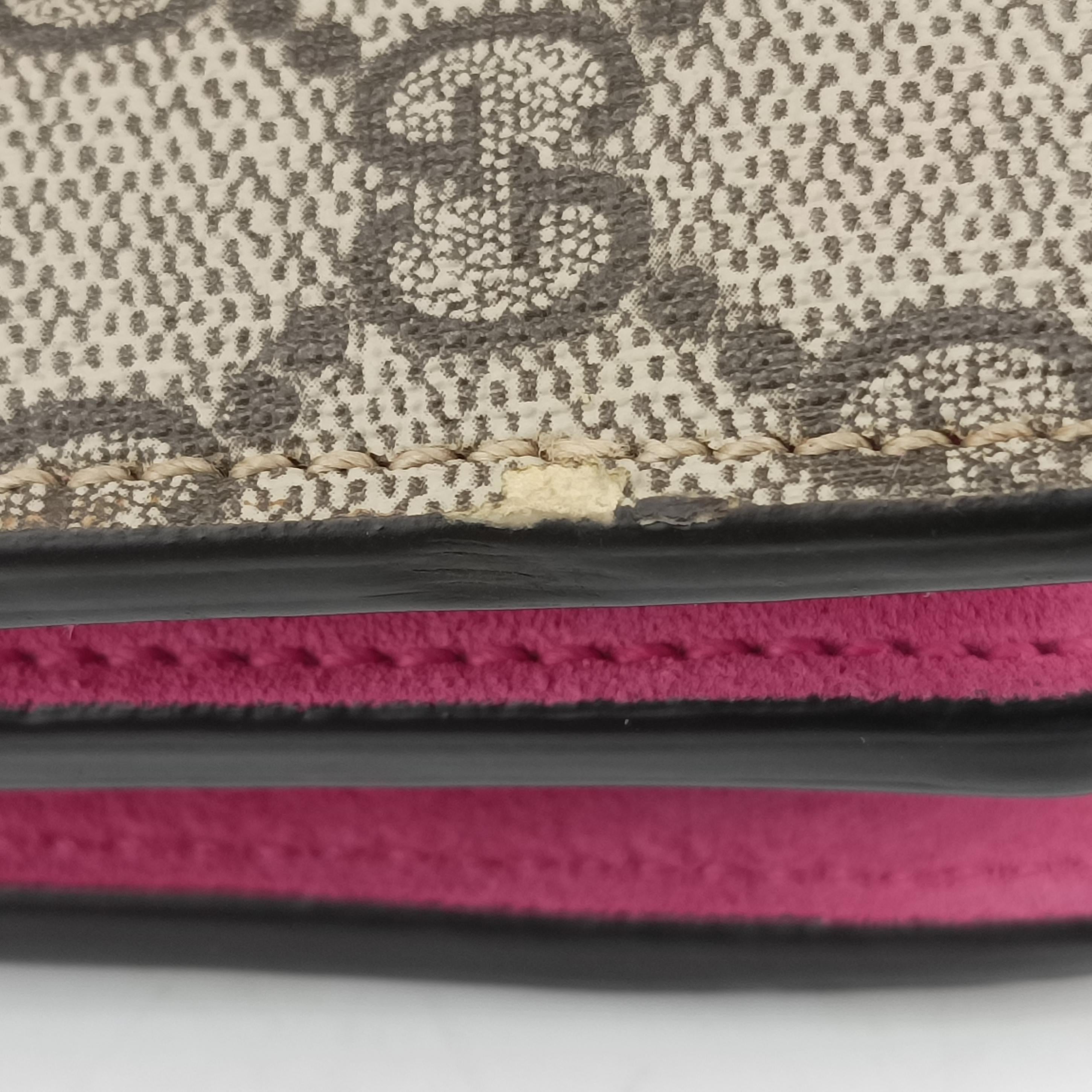 Dionysus Beige x Pink x Multicolor PVC coated canvas 403348 A020235577ディオニュソス ベージュ×ピンク×マルチカラー PVCコーティングキャンバス 403348 A020235577