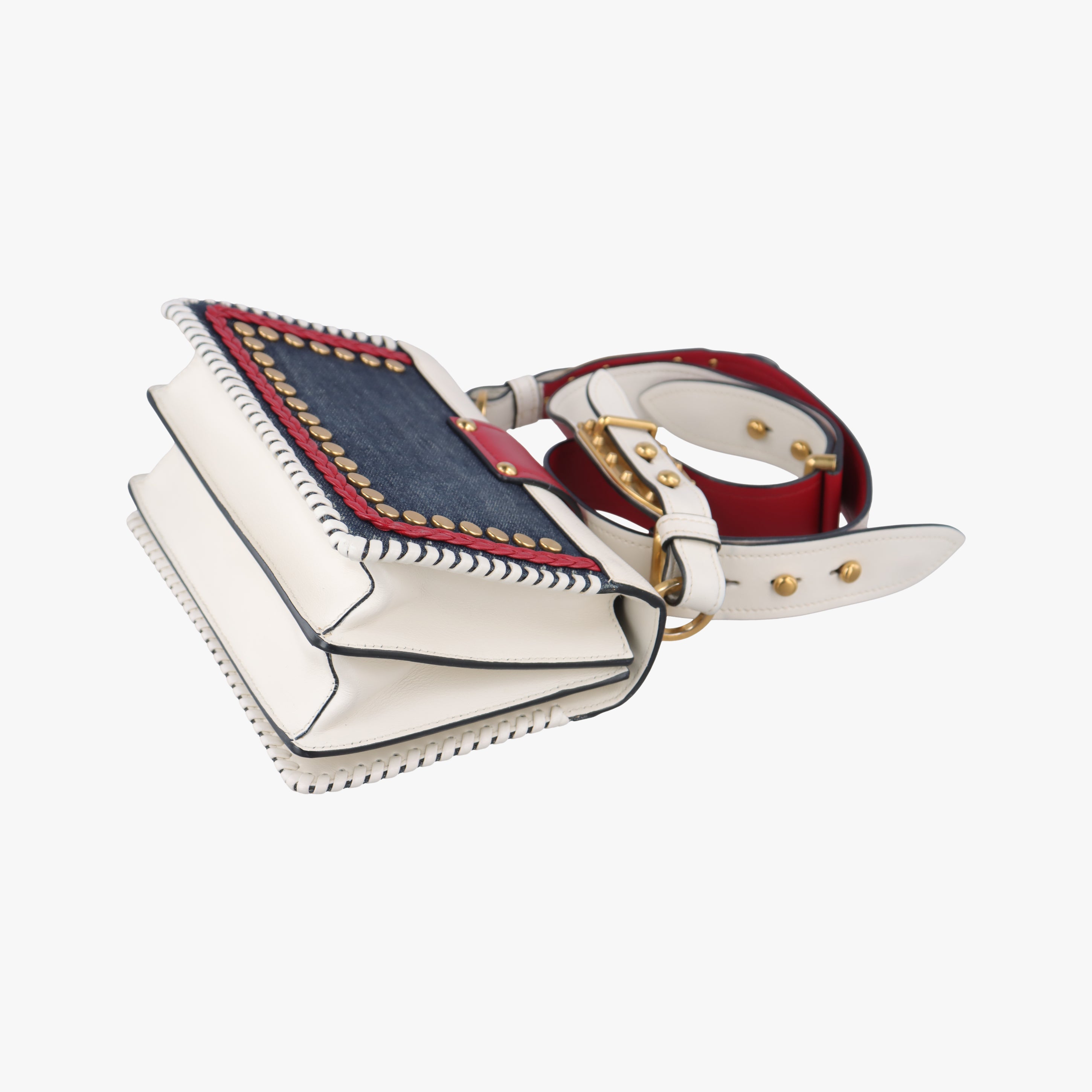 Cahier tassen Leder Multicolour Leather×Denim 1BD045 25 2カイエ タッセン レダー マルチカラー レザー×デニム 1BD045 25 2