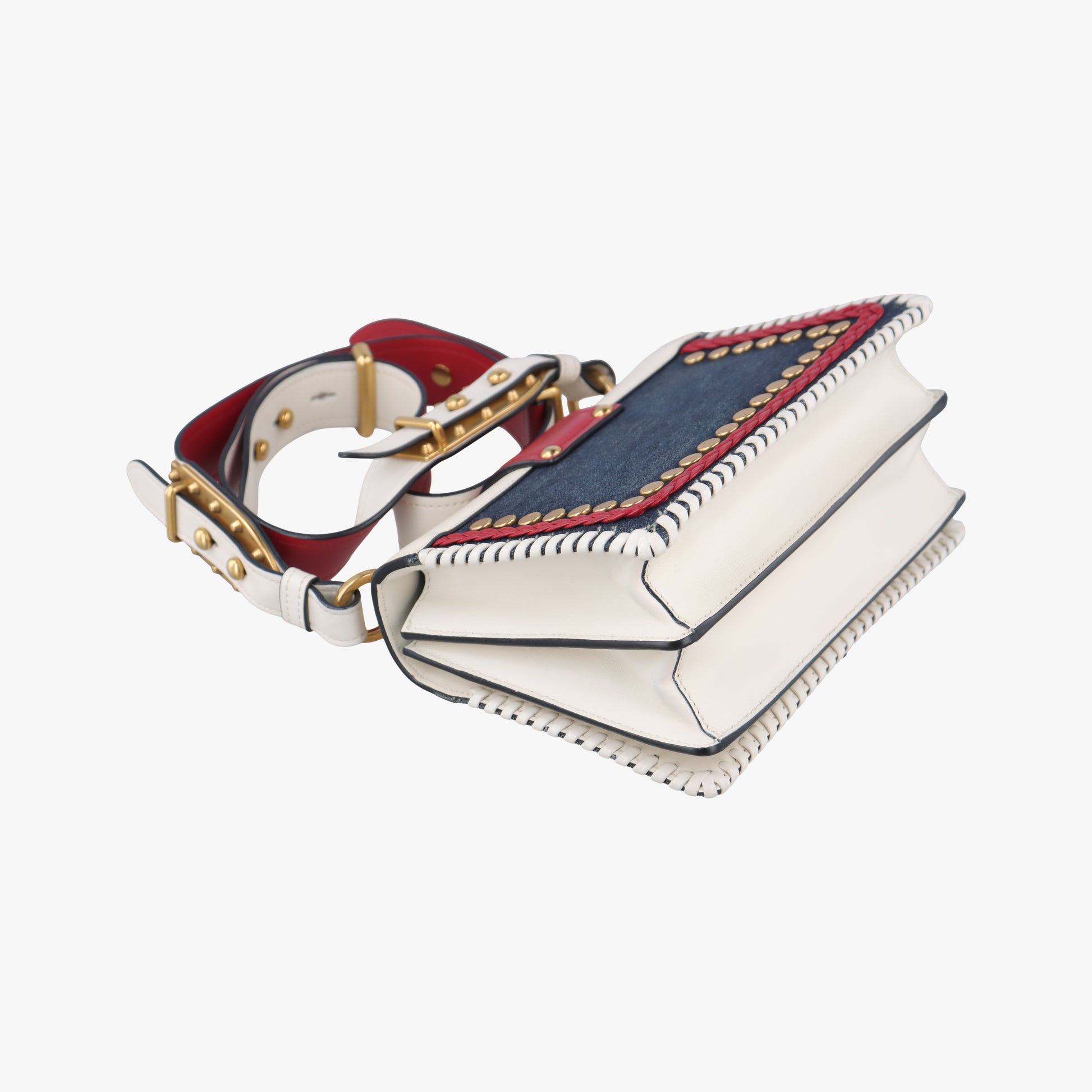 Cahier tassen Leder Multicolour Leather×Denim 1BD045 25 2カイエ タッセン レダー マルチカラー レザー×デニム 1BD045 25 2