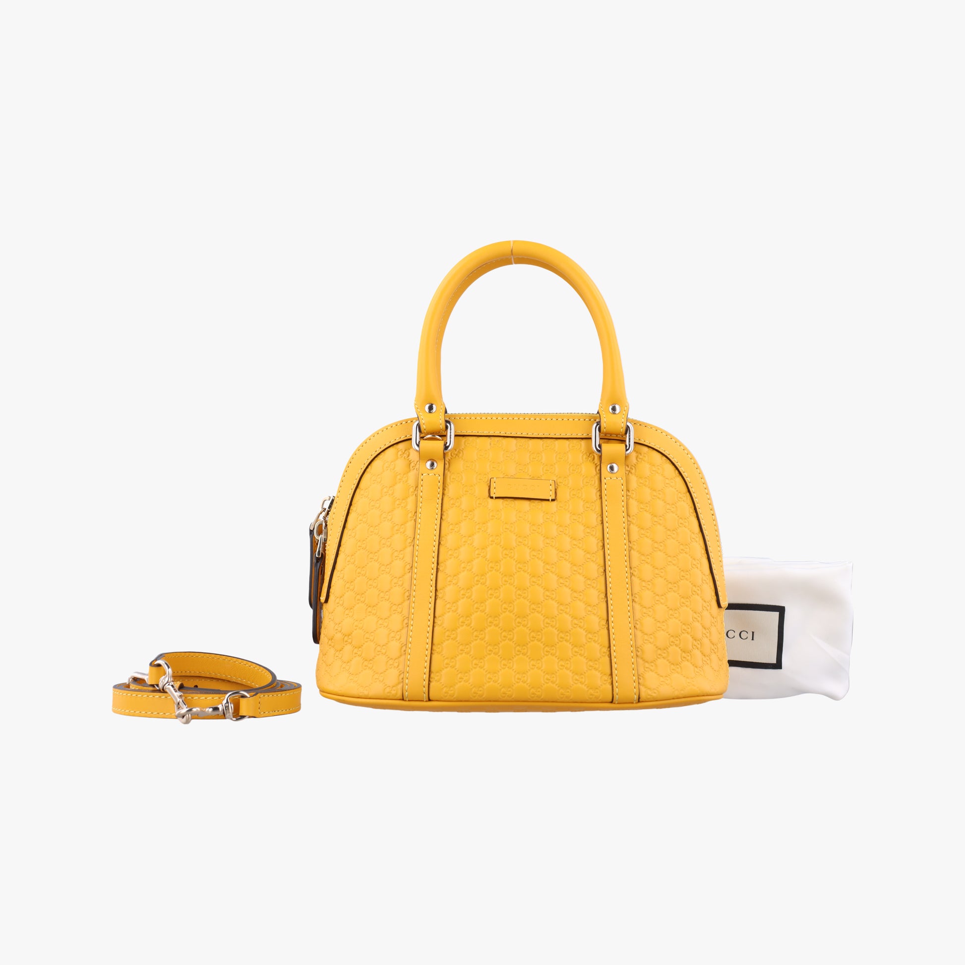 Microguccissima Yellow Leather 449654 D033331586マイクログッチシマ イエロー レザー 449654 D033331586