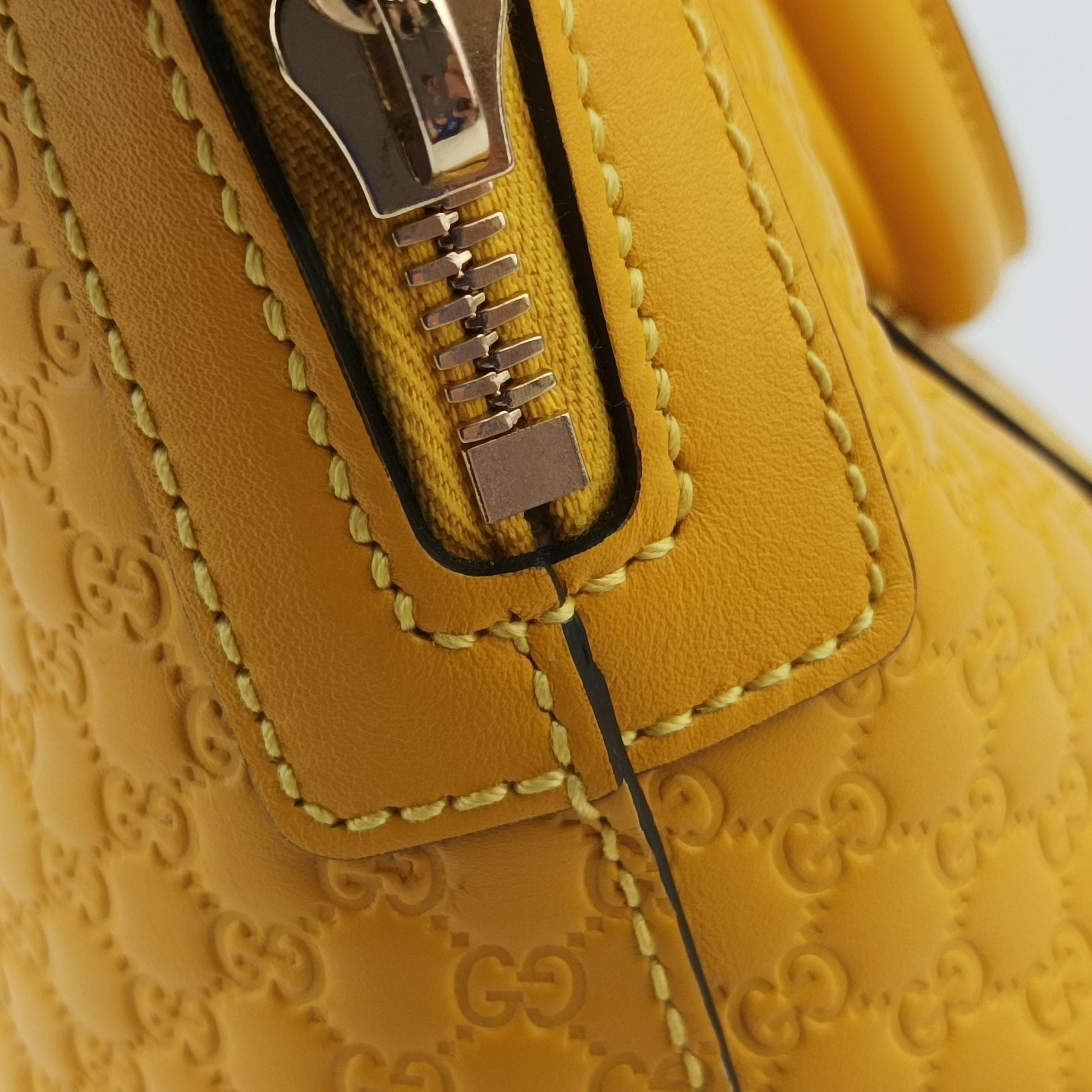 Microguccissima Yellow Leather 449654 D033331586マイクログッチシマ イエロー レザー 449654 D033331586