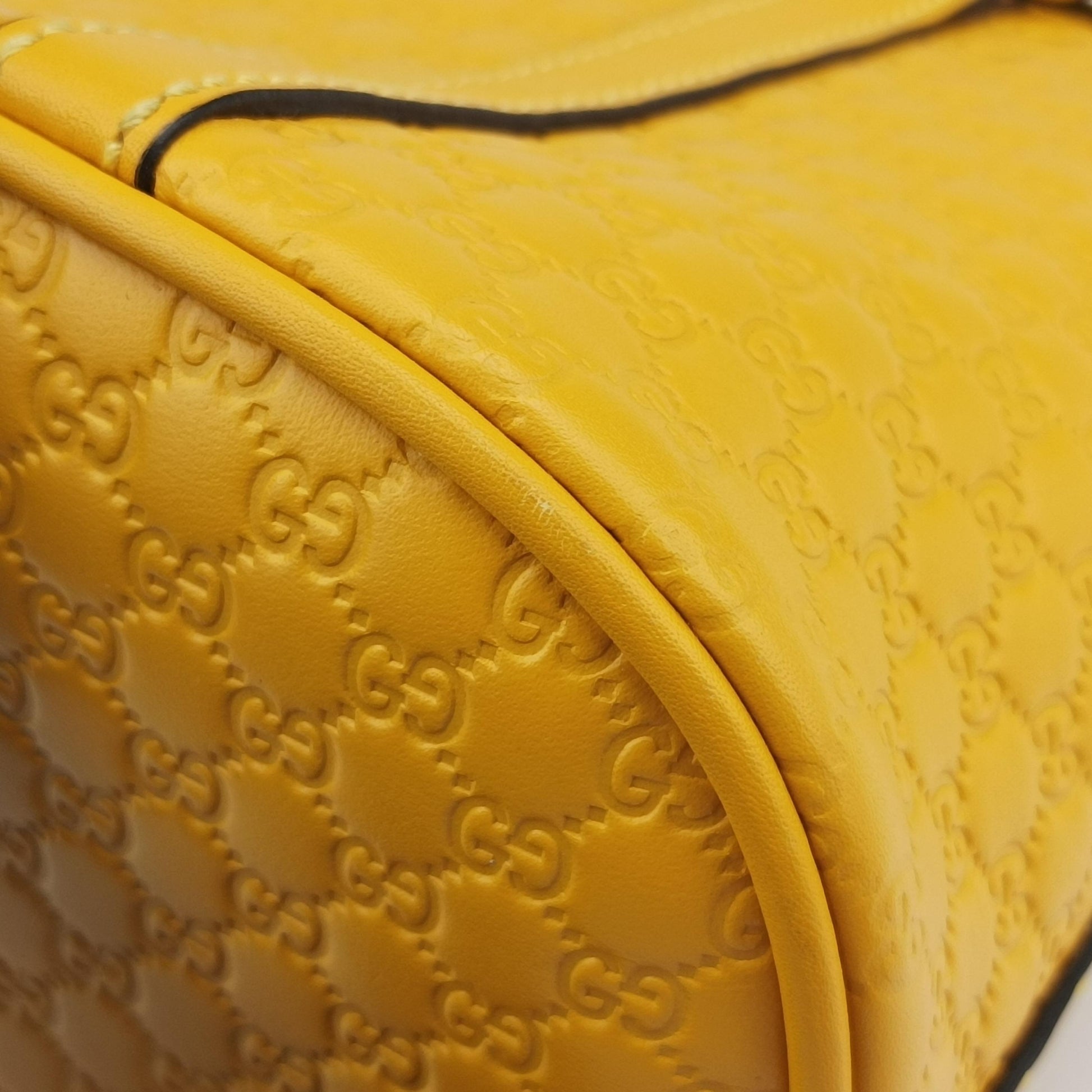 Microguccissima Yellow Leather 449654 D033331586マイクログッチシマ イエロー レザー 449654 D033331586