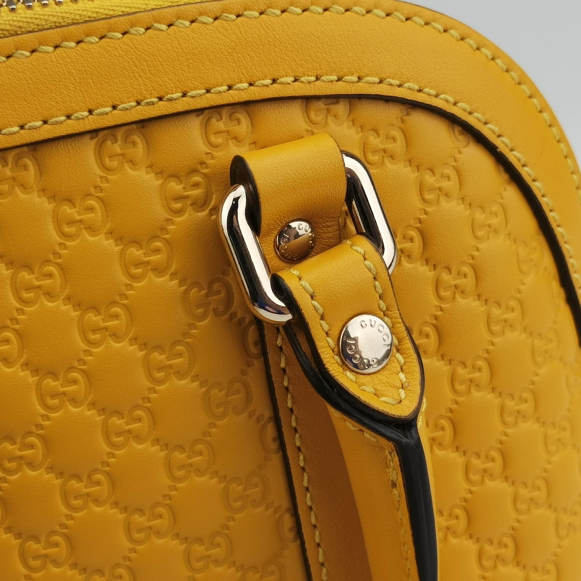 Microguccissima Yellow Leather 449654 D033331586マイクログッチシマ イエロー レザー 449654 D033331586