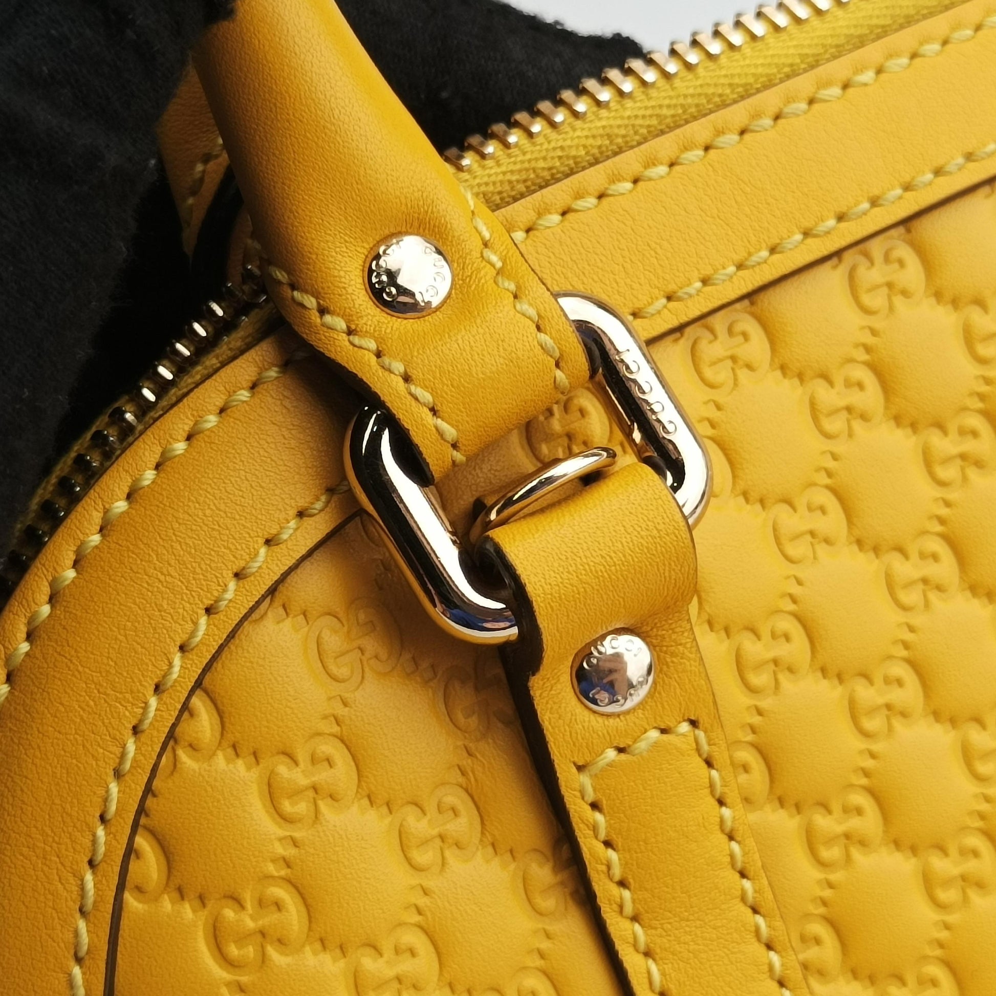 Microguccissima Yellow Leather 449654 D033331586マイクログッチシマ イエロー レザー 449654 D033331586